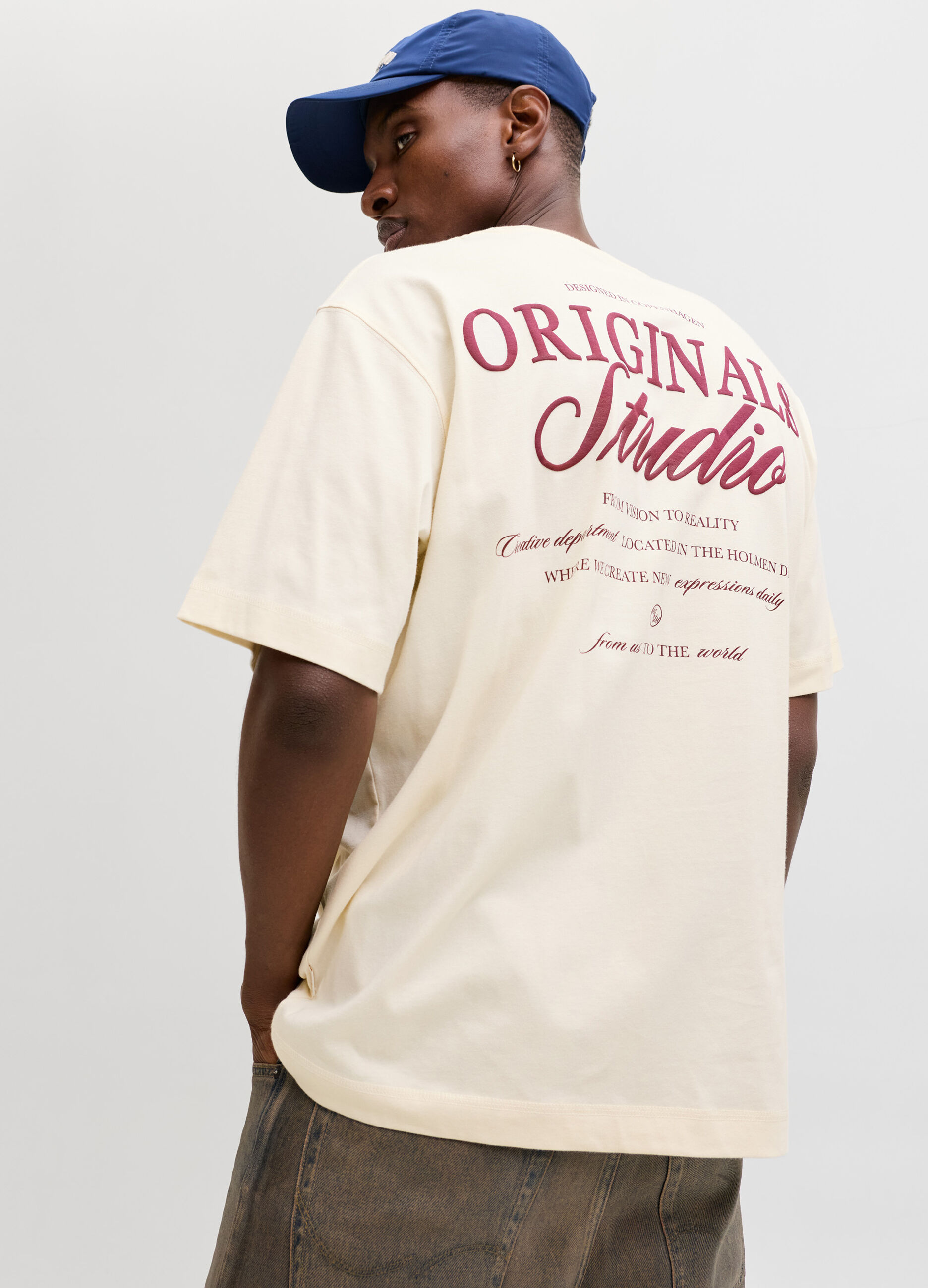 T-shirt loose fit con stampa uomo_3