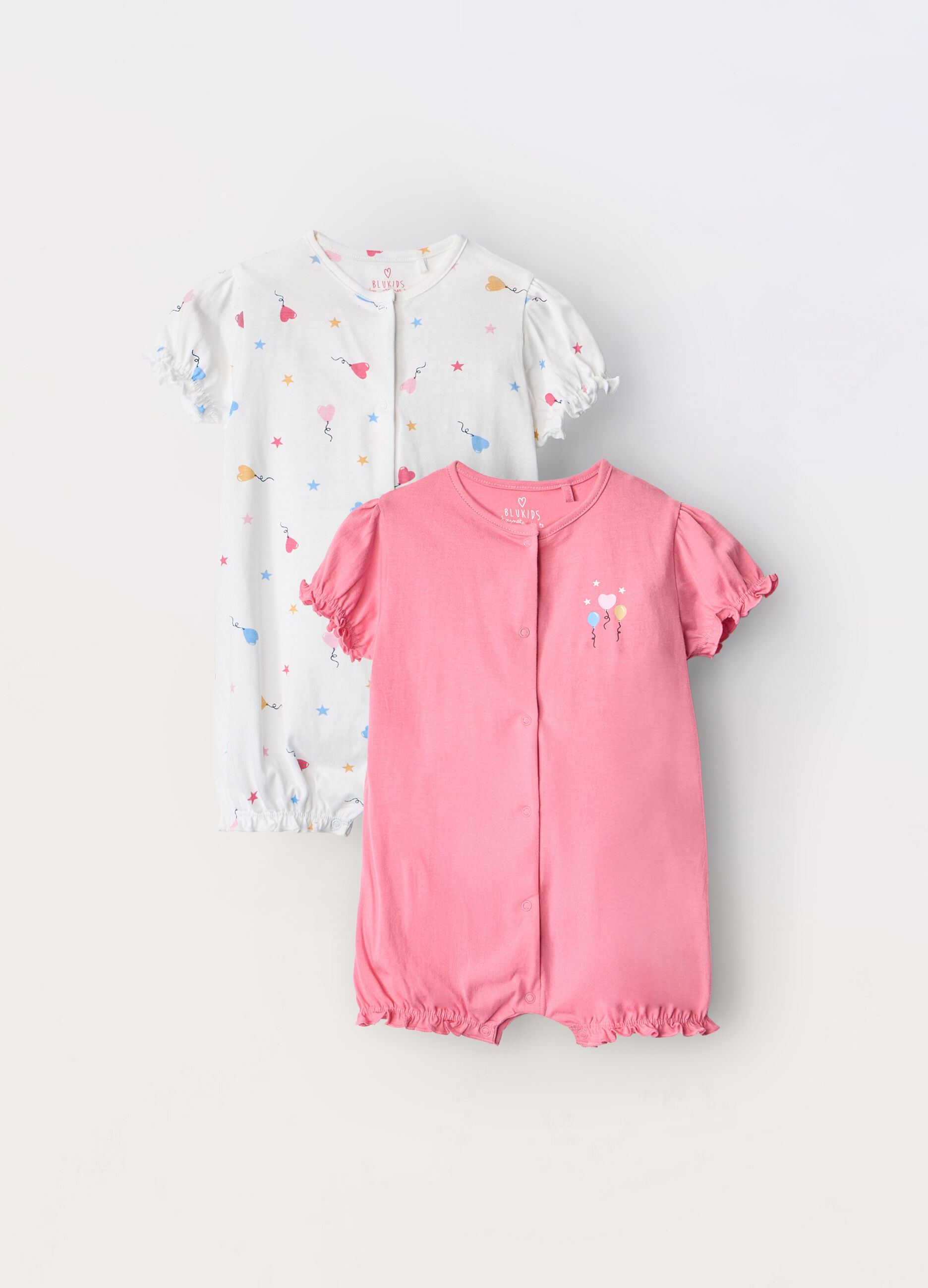 Pack 2 pigiami in puro cotone neonata_0
