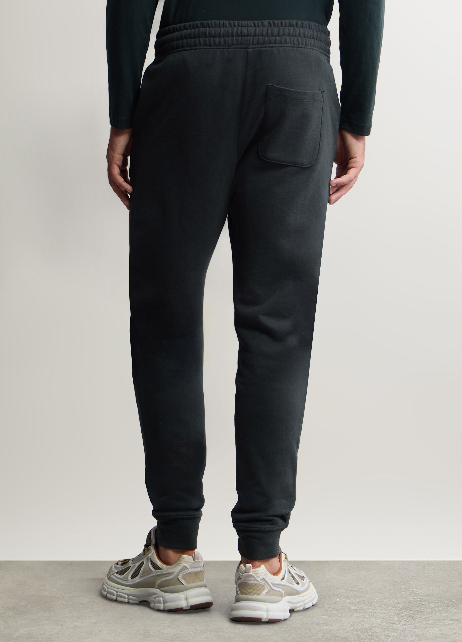 Jogger slim fit in felpa di cotone uomo