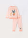 Set pigiama lungo in jersey di puro cotone neonata_0