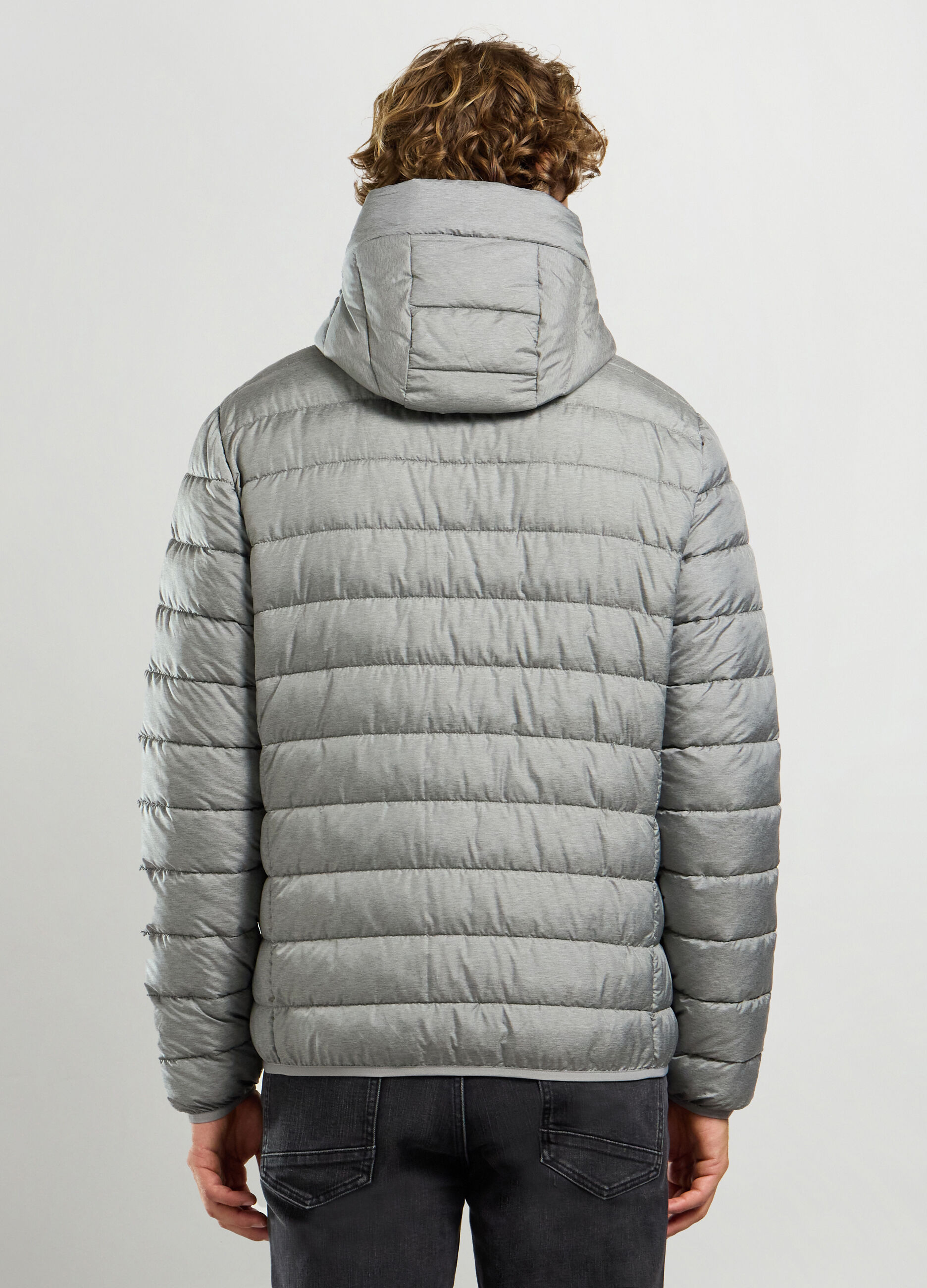 Giubbino imbottito con cappuccio uomo_1