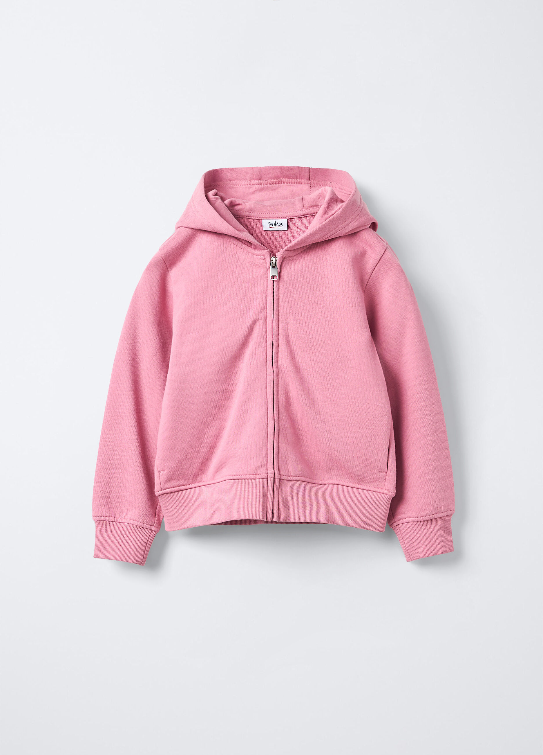 Felpa full zip con cappuccio bambina_0