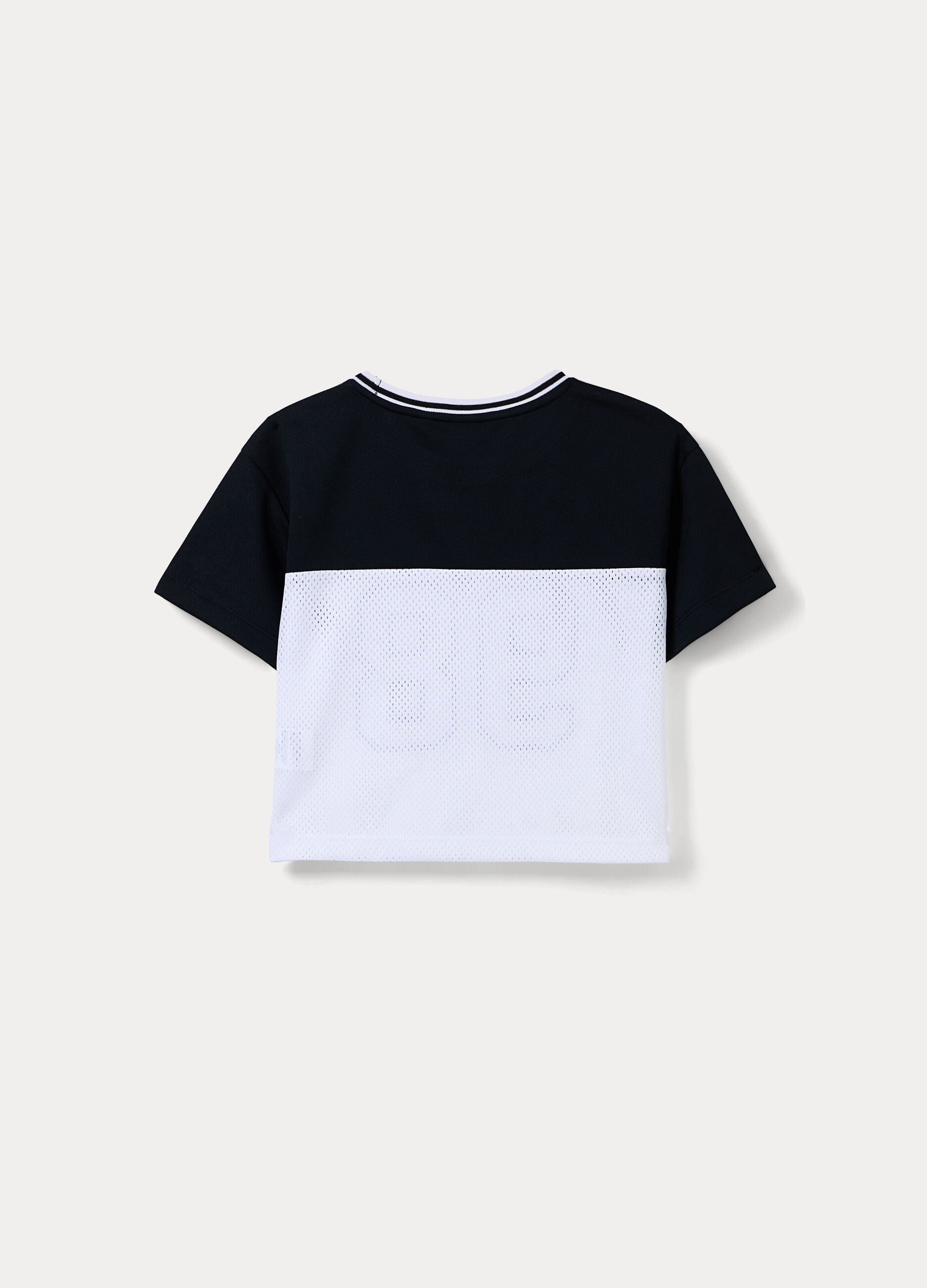 T-shirt box fit in mesh ragazza_1