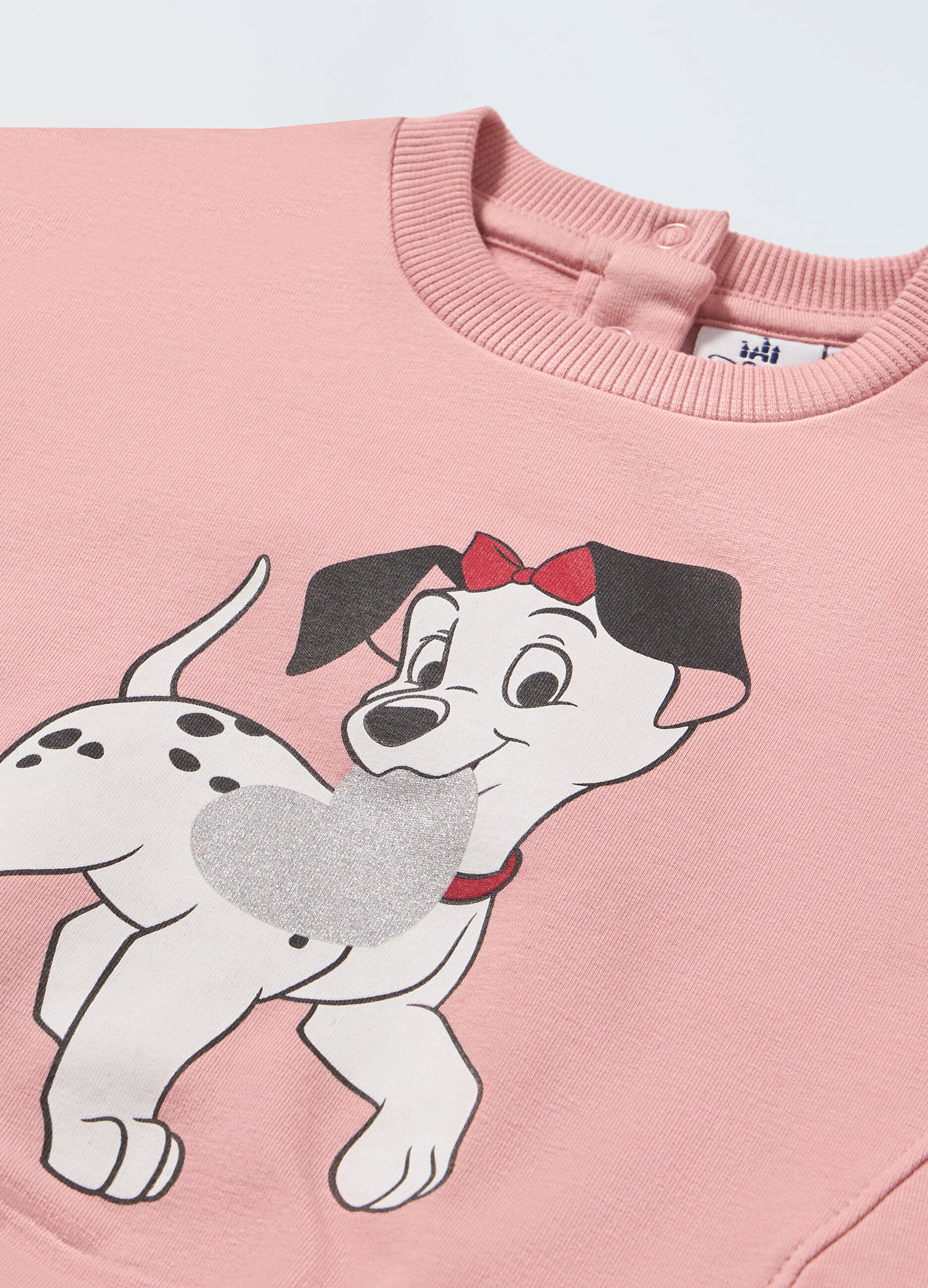Felpa a girocollo Disney in french terry stretch neonata_1