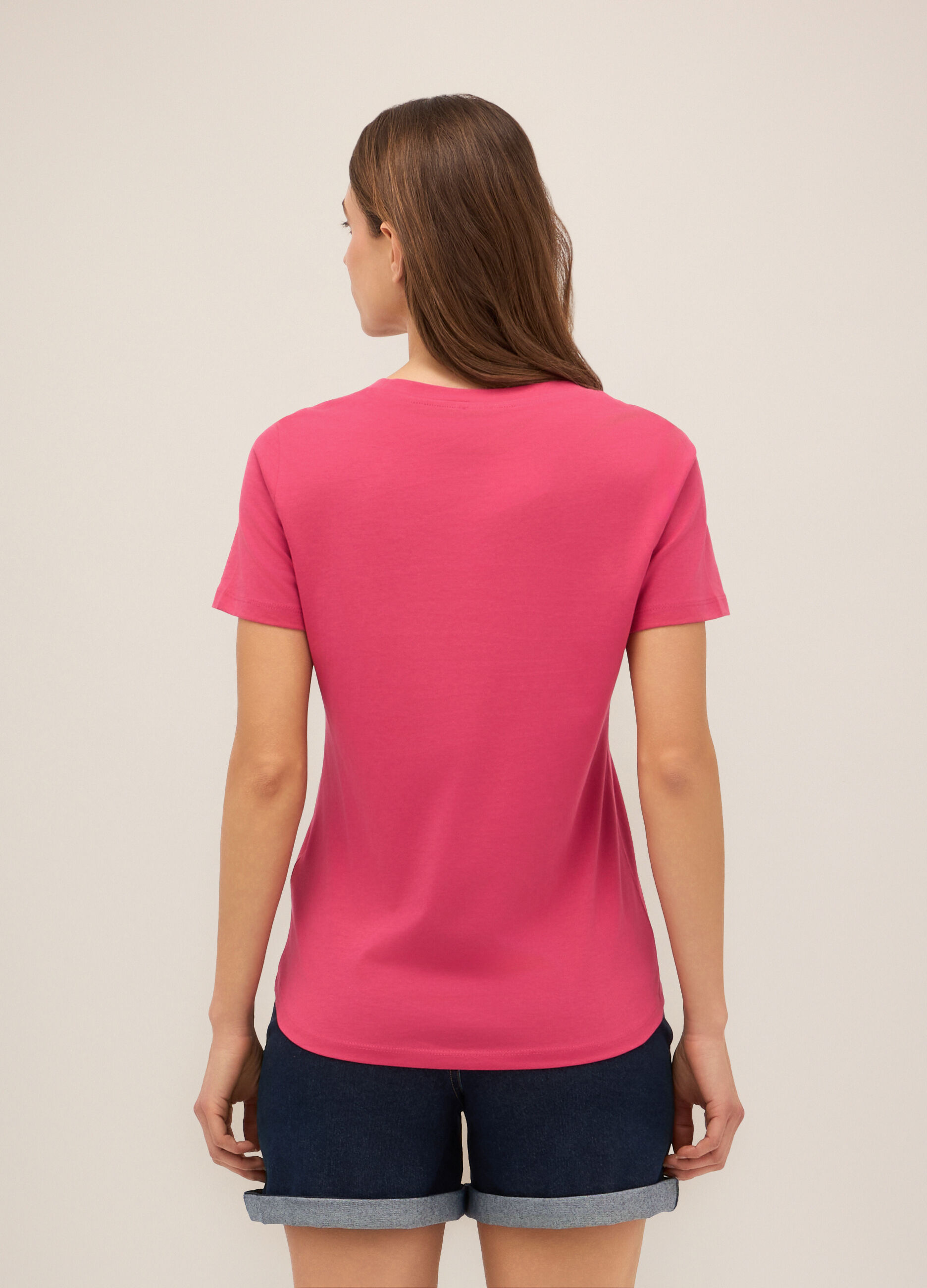 T-shirt in puro cotone donna_1