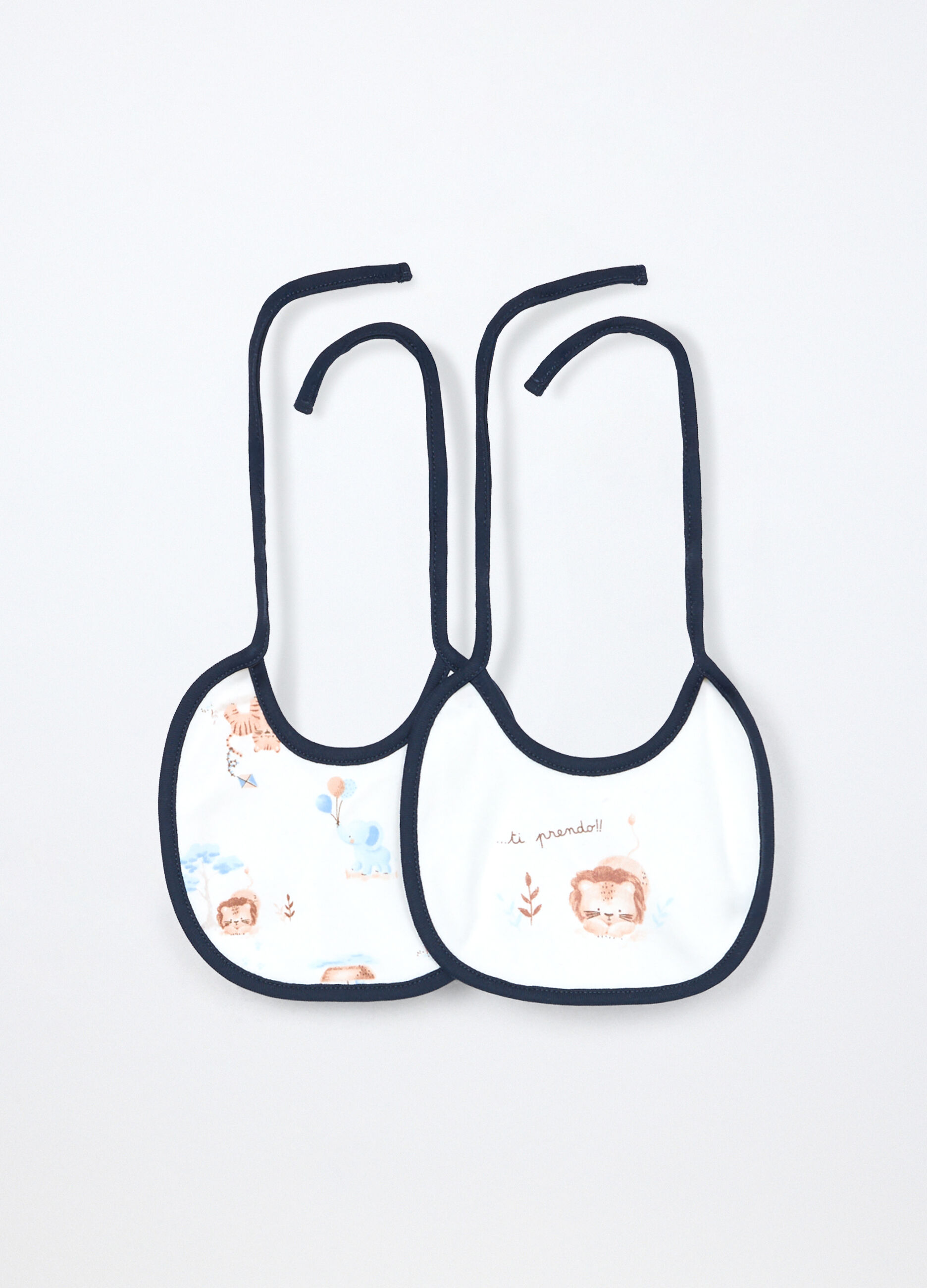 Pack 2 bavaglini in interlock di puro cotone_0