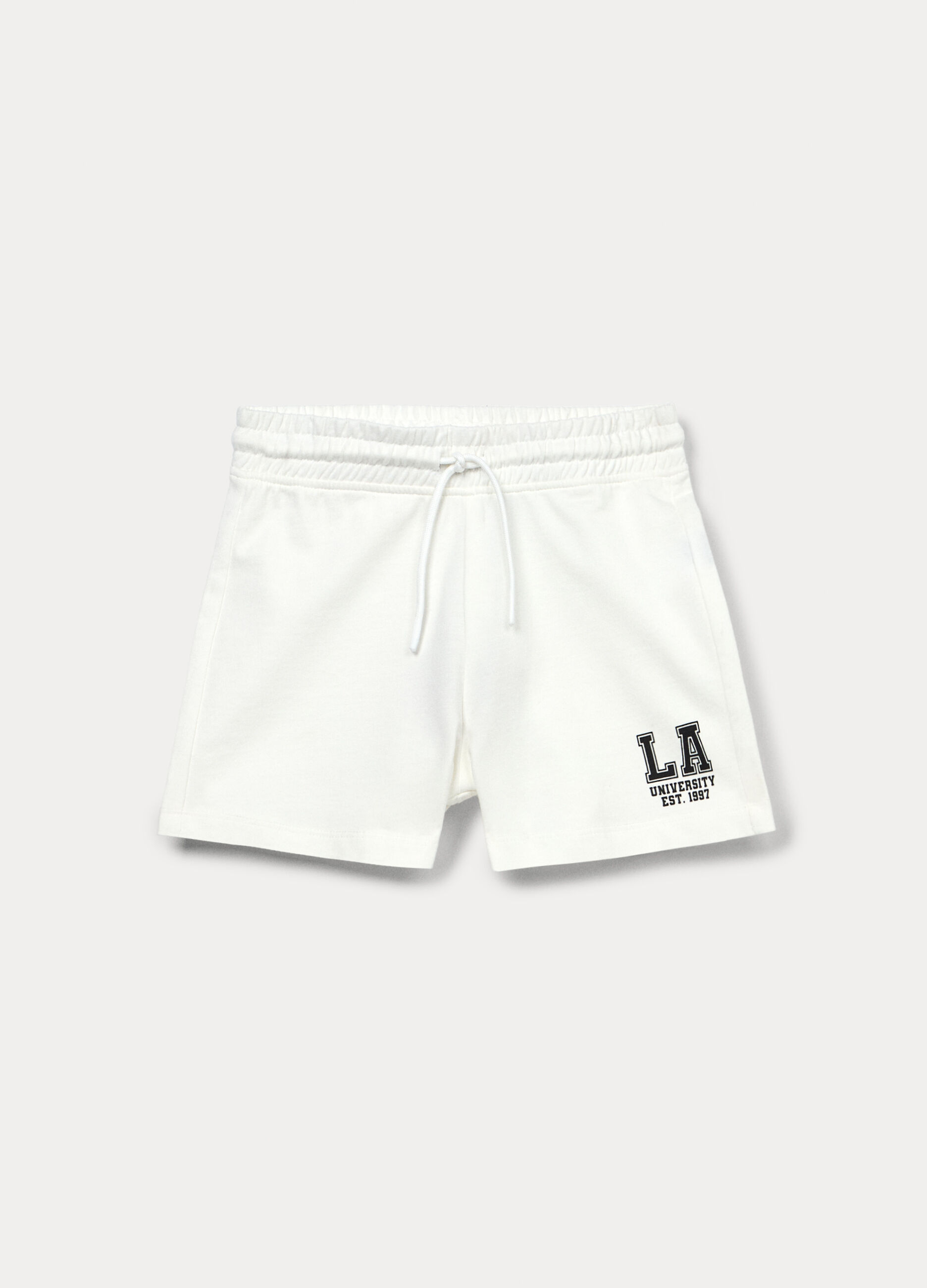 Shorts in french terry di puro cotone ragazza_0