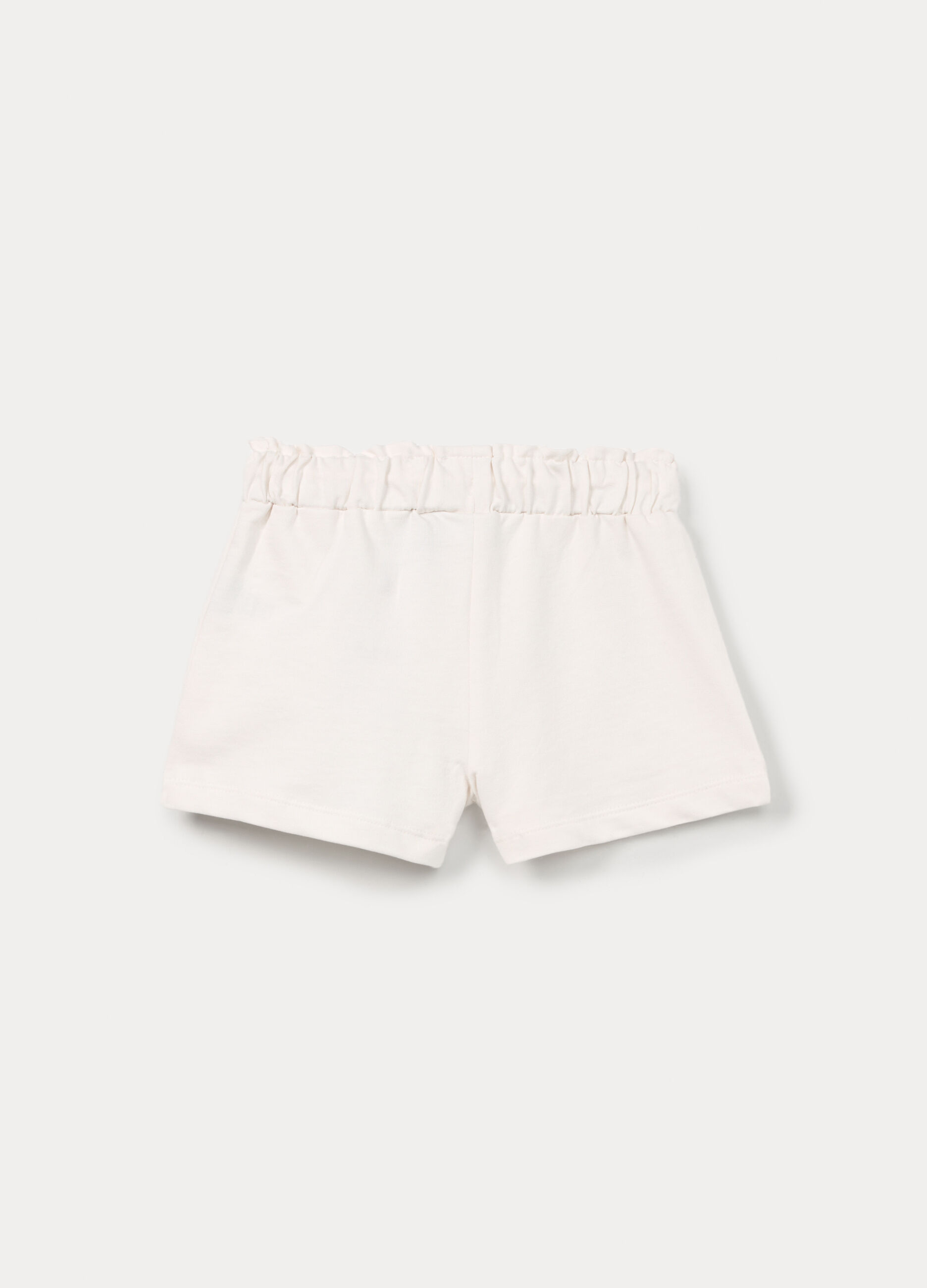 Shorts in french terry di puro cotone bambina_1
