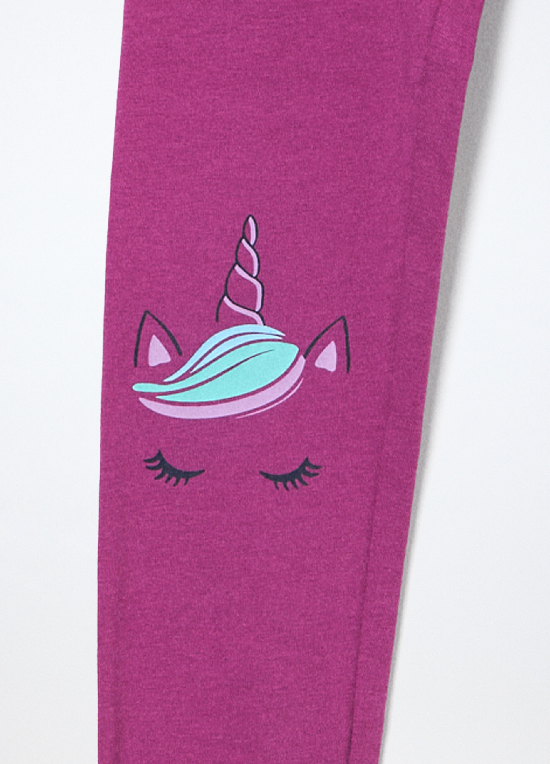 Pack 3 leggings in jersey di cotone stretch bambina_2