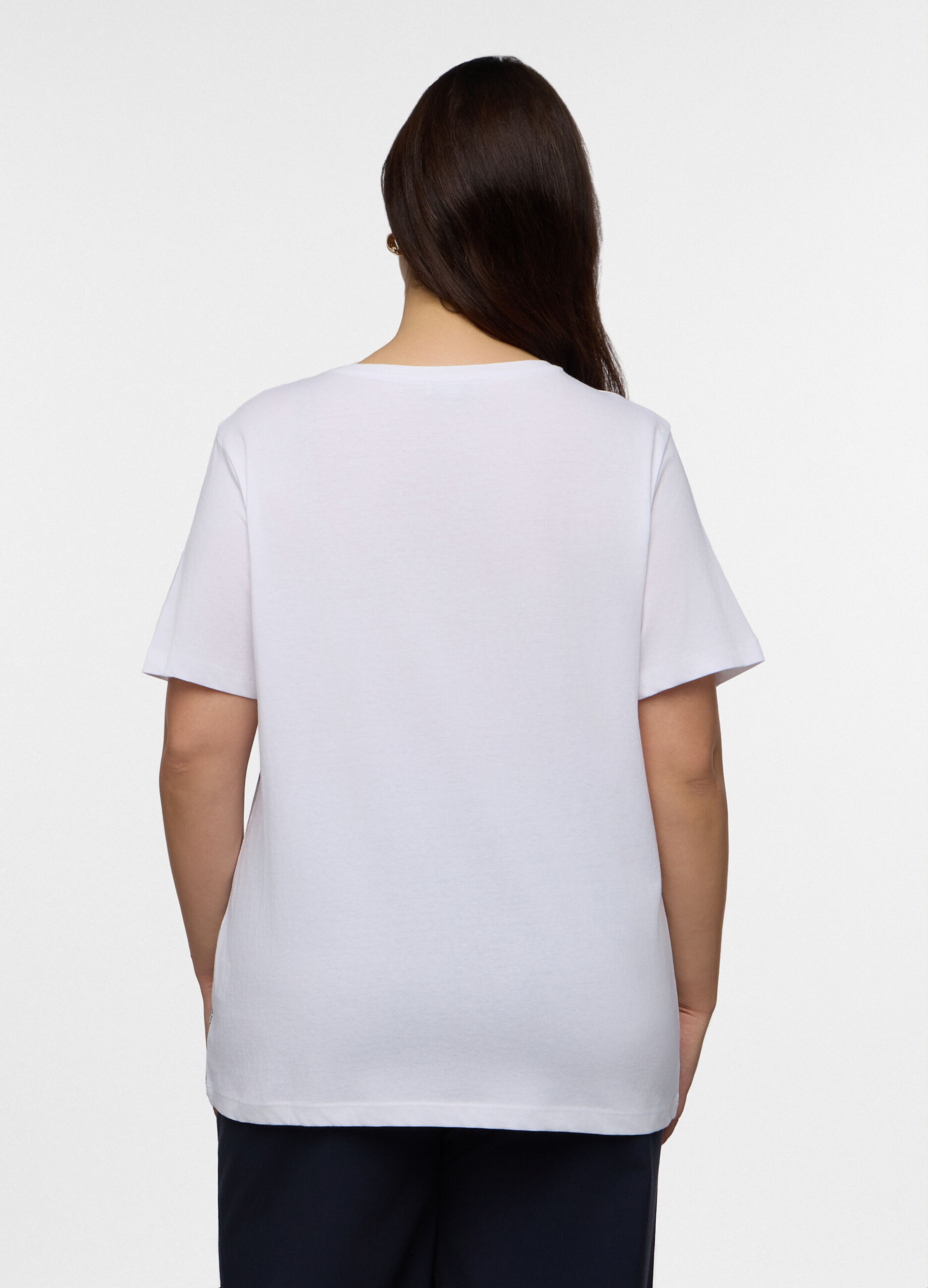 T-shirt girocollo donna curvy_1