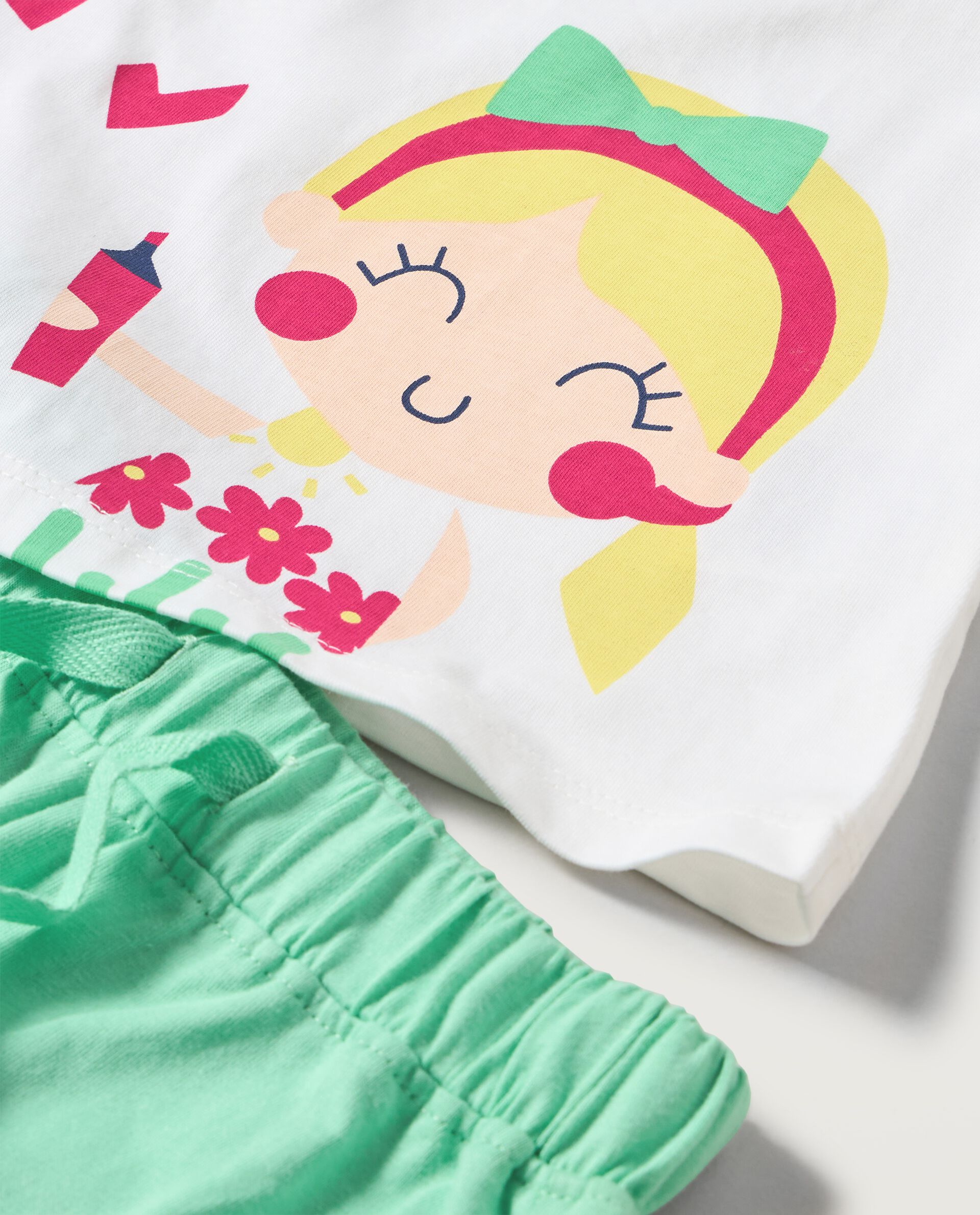 Jogging set in puro cotone neonata_1