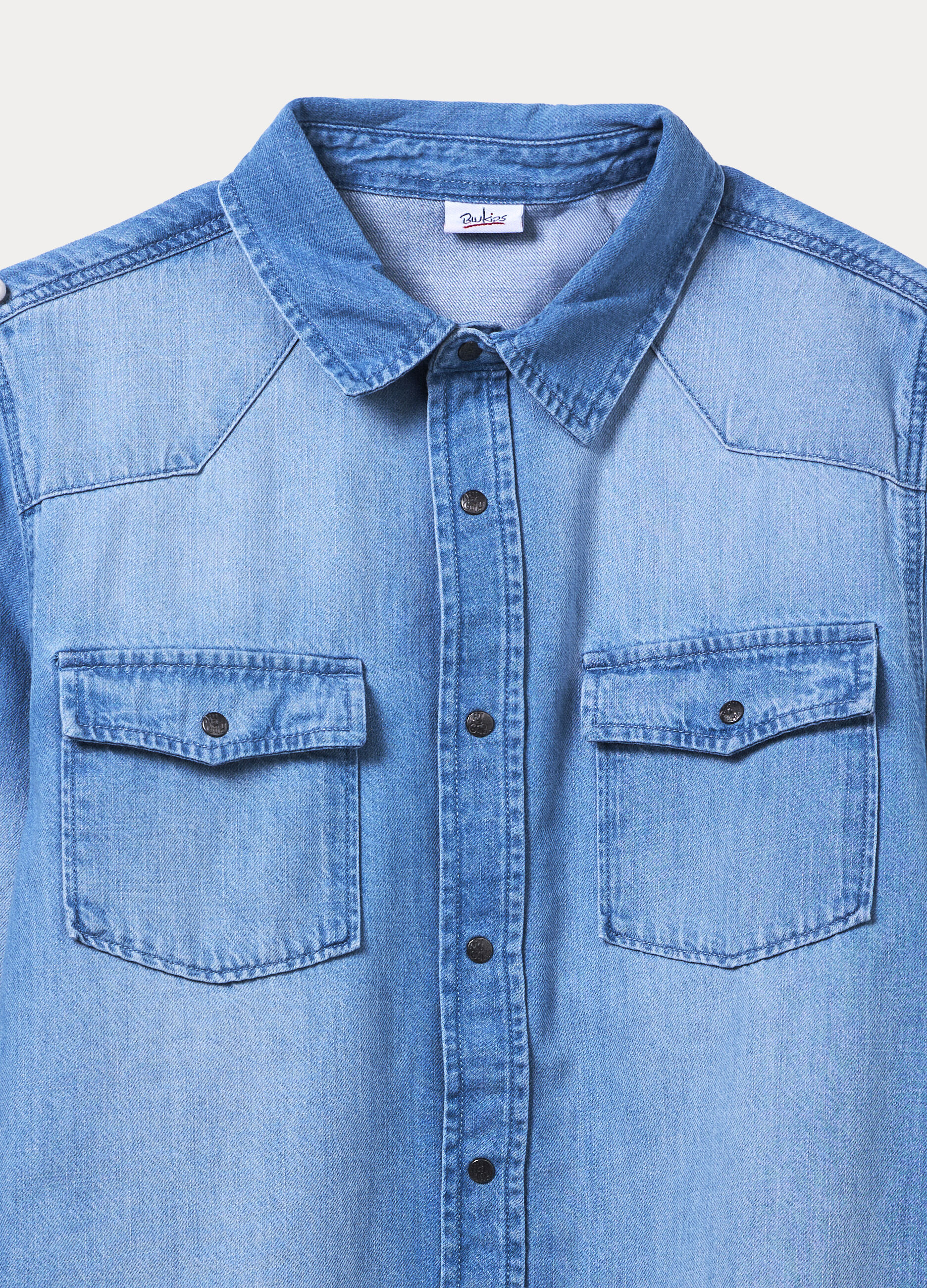 Camicia regular fit con colletto alla francese ragazzo_2