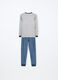Set pigiama lungo in interlock di misto cotone ragazzo_1