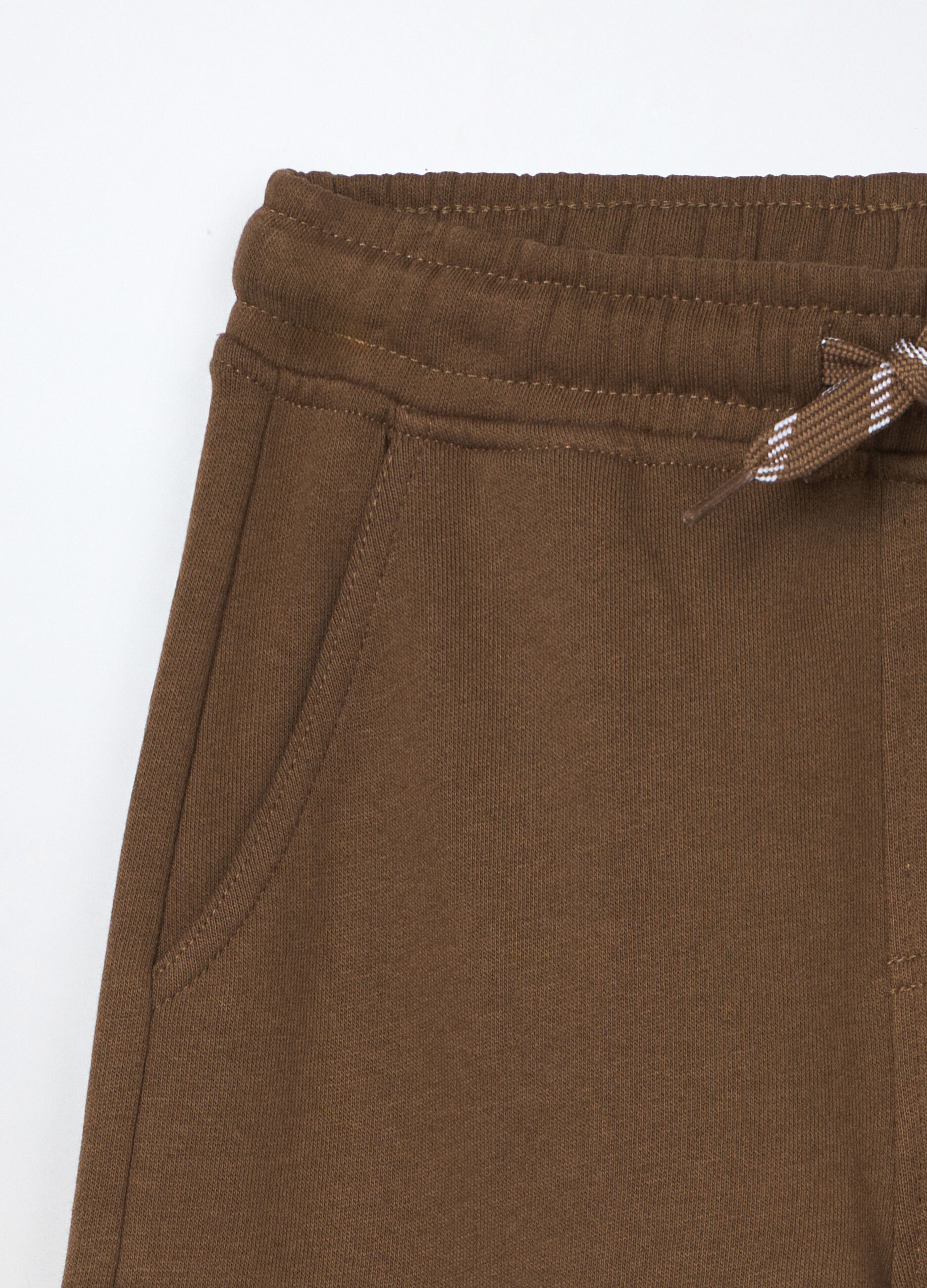Pantaloni cargo in cotone fleece bambino_2