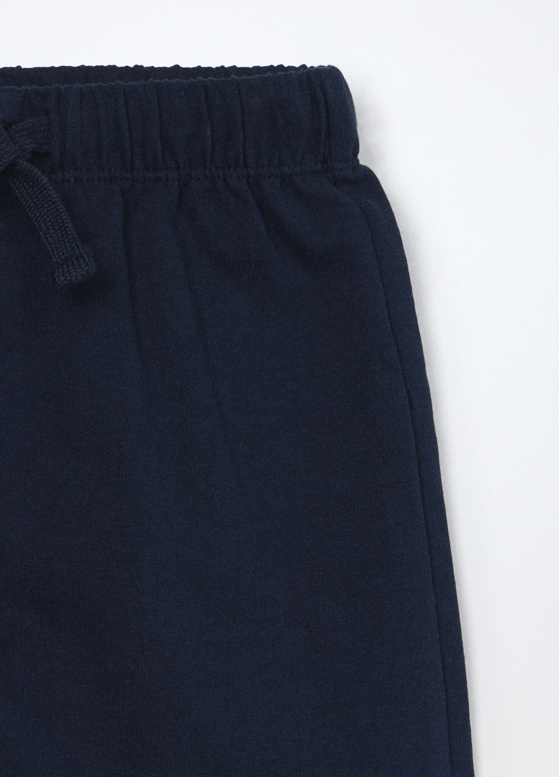 Jogger in french terry di puro cotone neonato_2