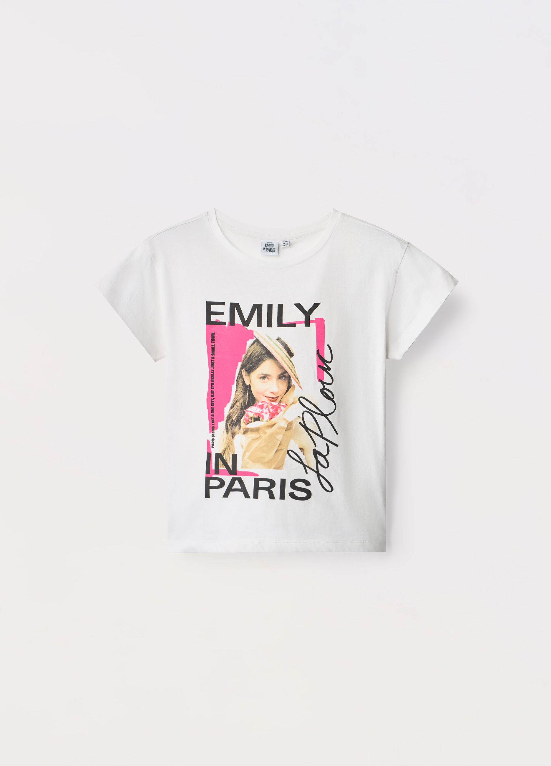 T-shirt in jersey di puro cotone ragazza_0