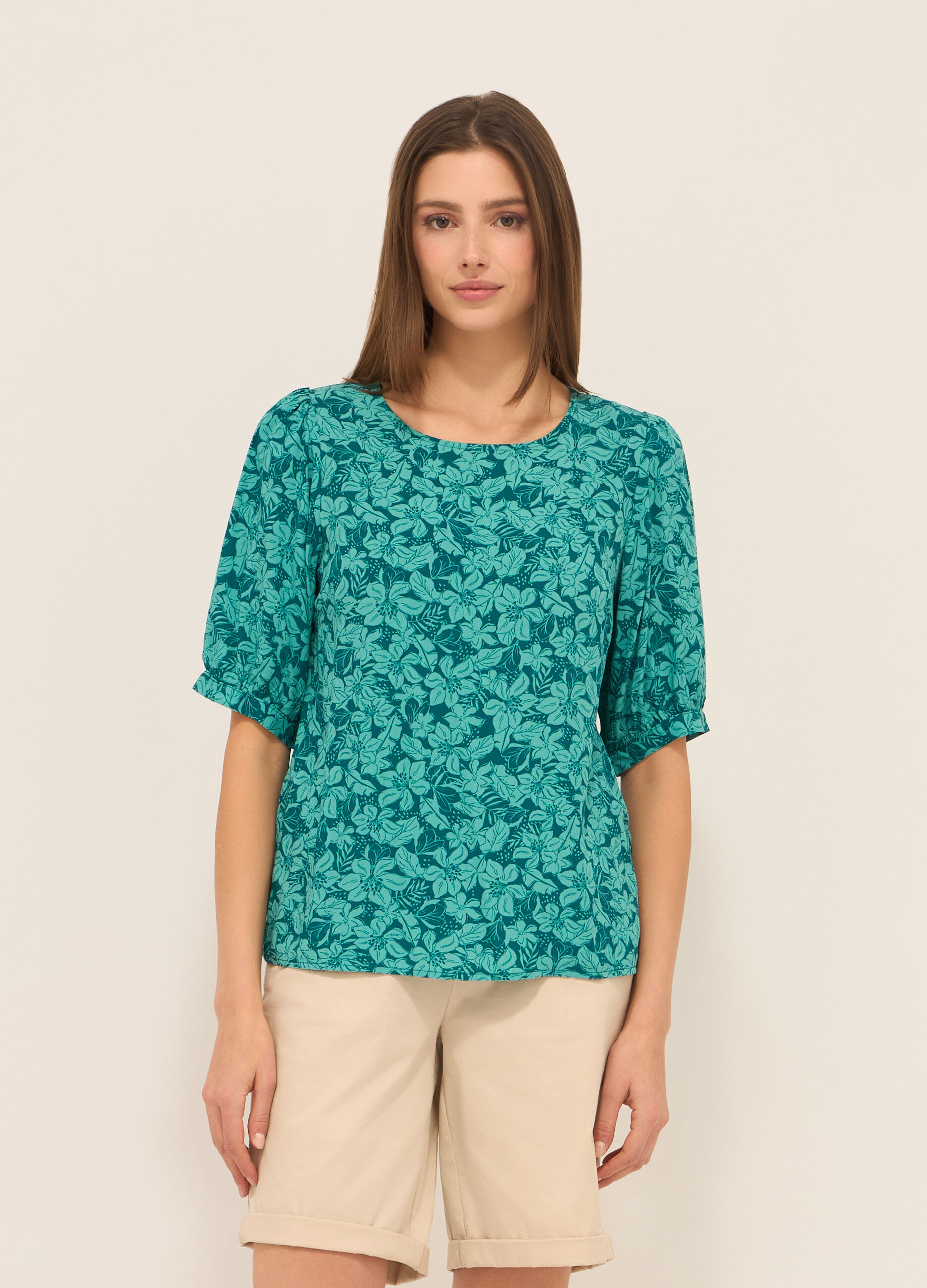 Blusa in pura viscosa donna_0