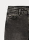 Pantaloni flare fit in denim di cotone stretch ragazza_2