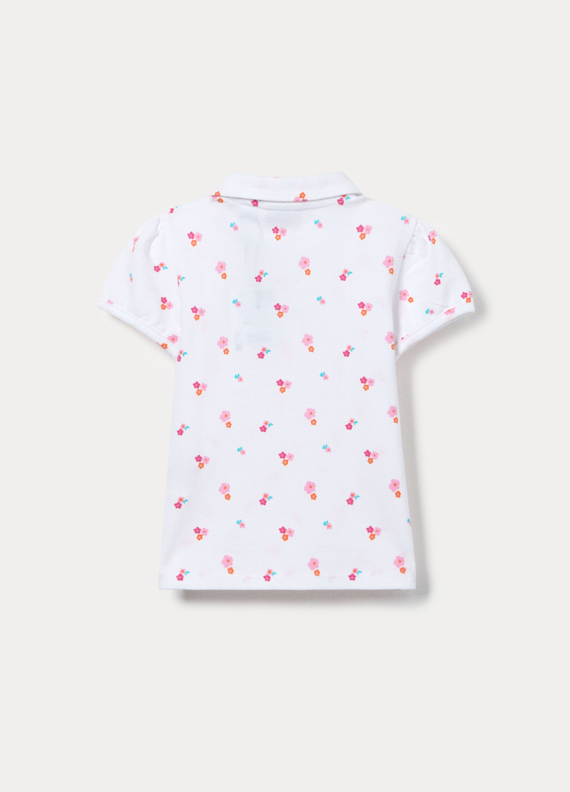Polo in puro cotone Piquet bimba_2