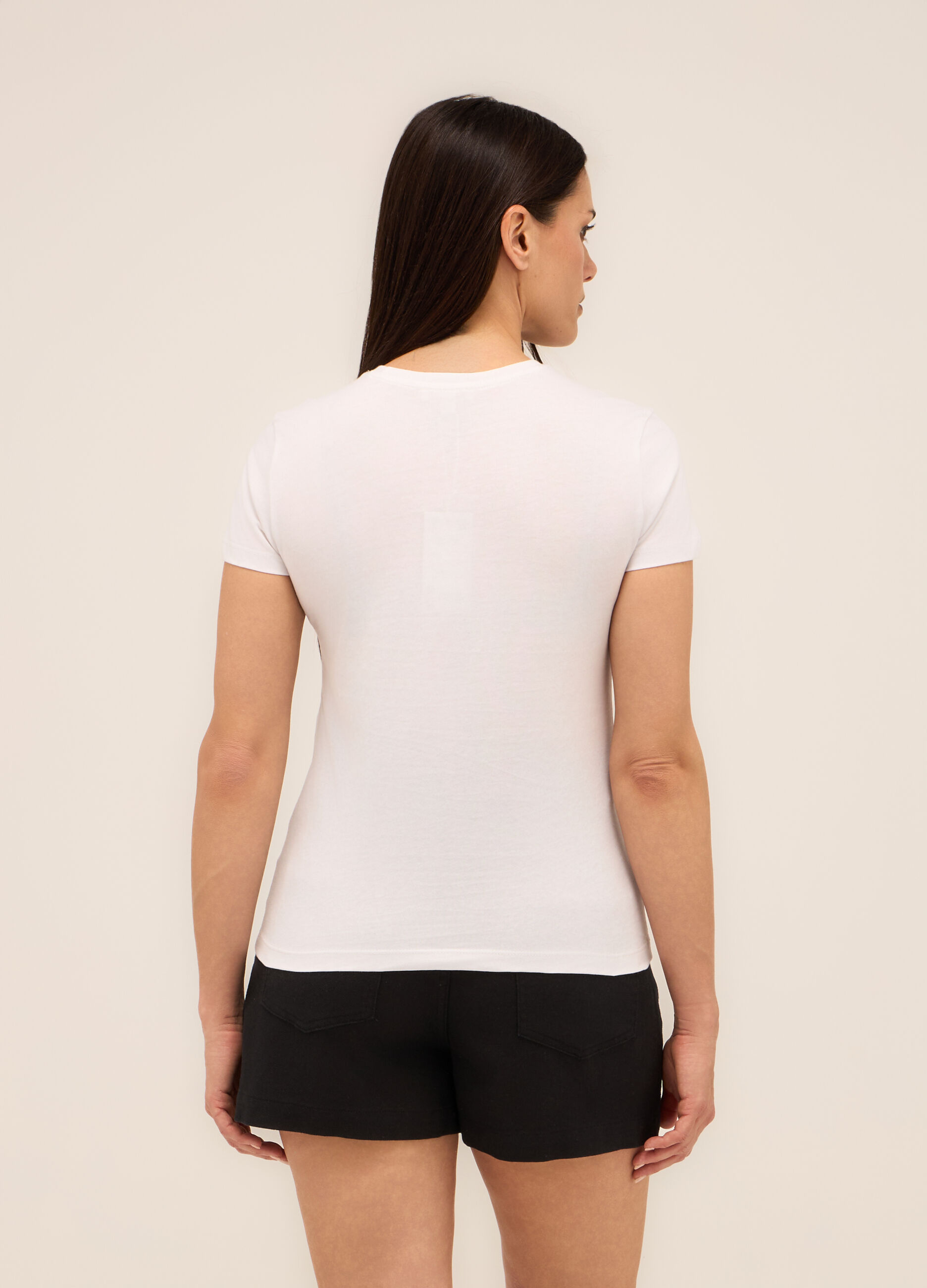 T-shirt in puro cotone donna_1