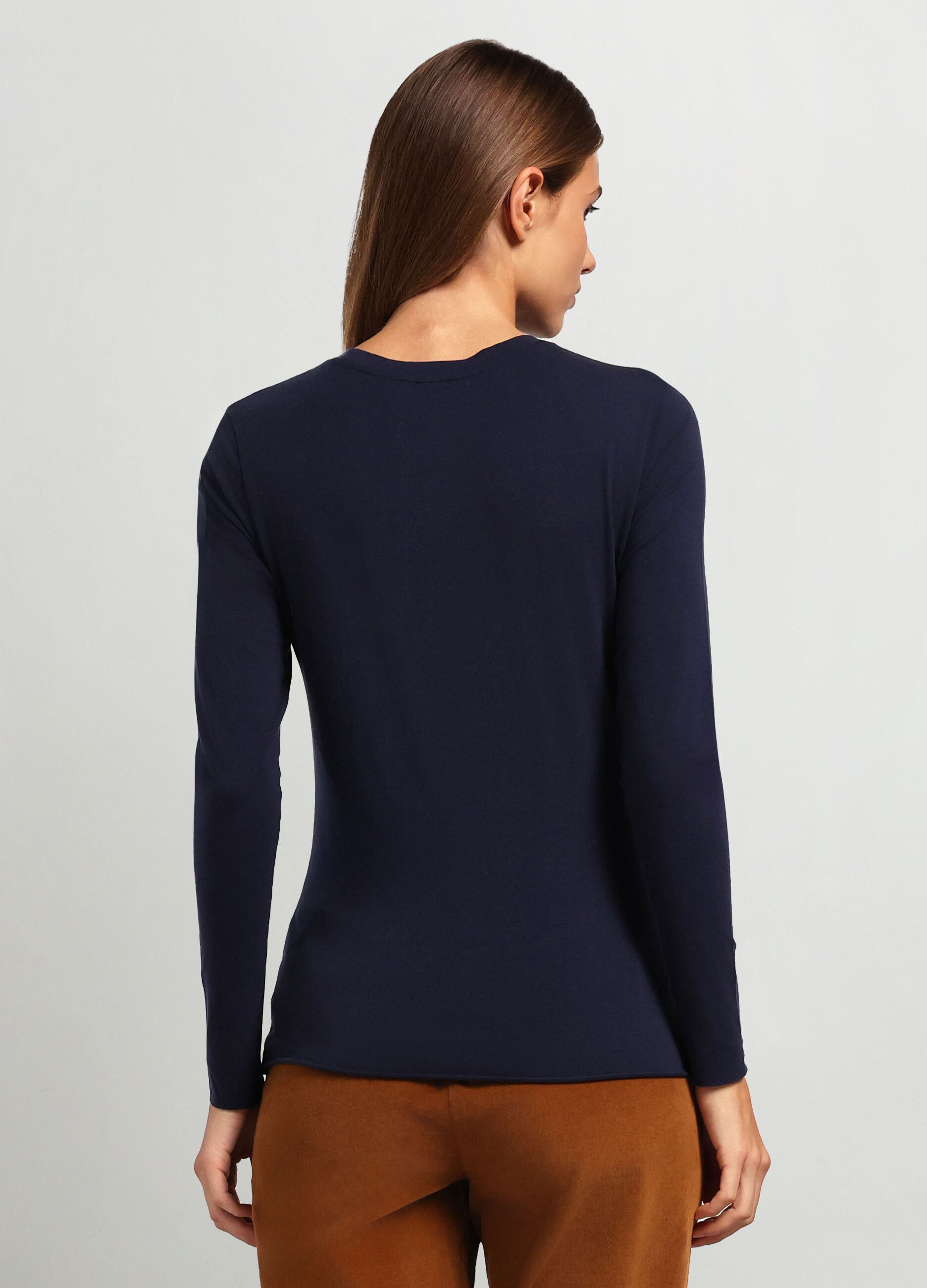 T-shirt in misto lyocell donna_1