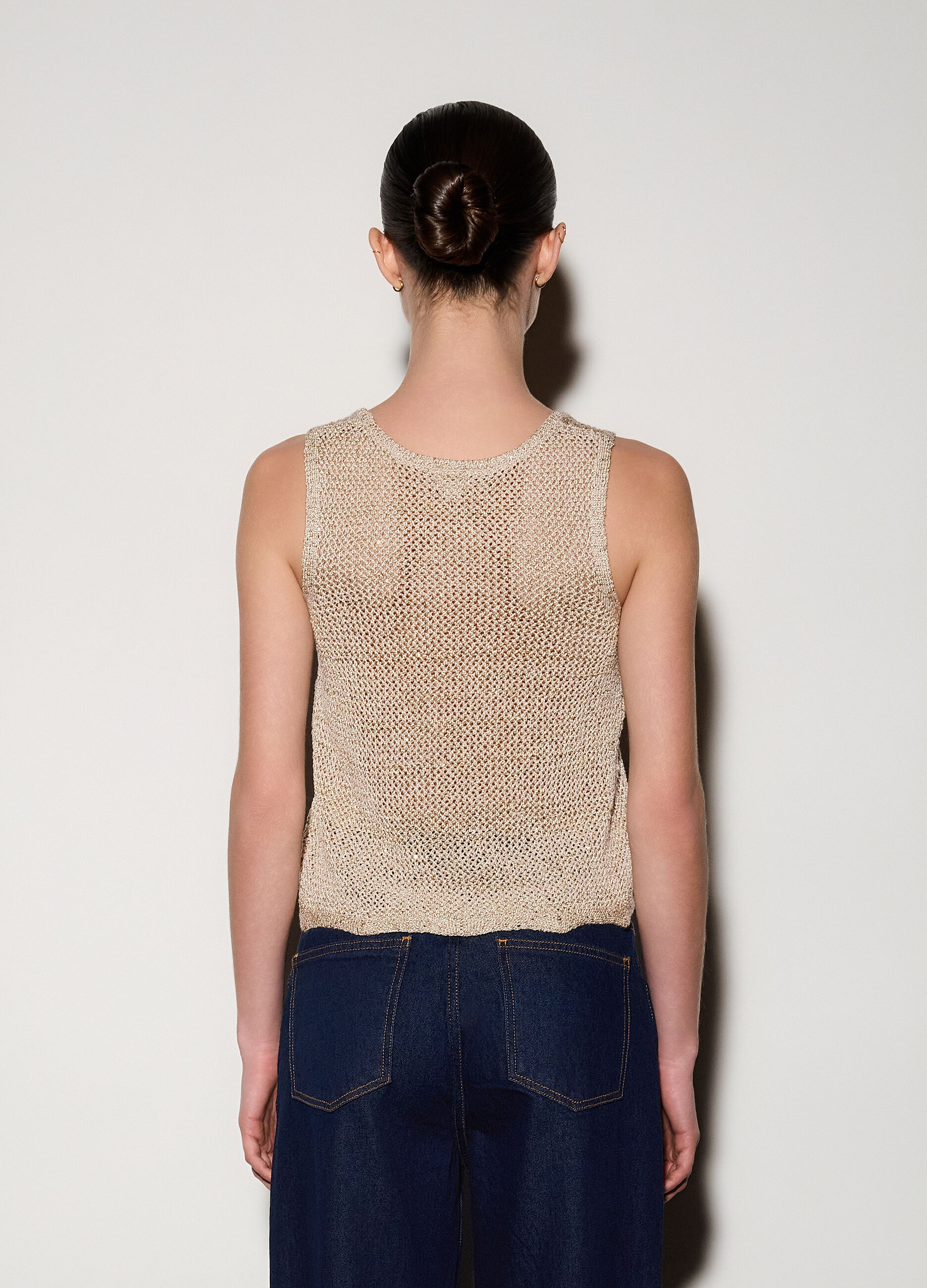 Top girocollo in maglia donna_2