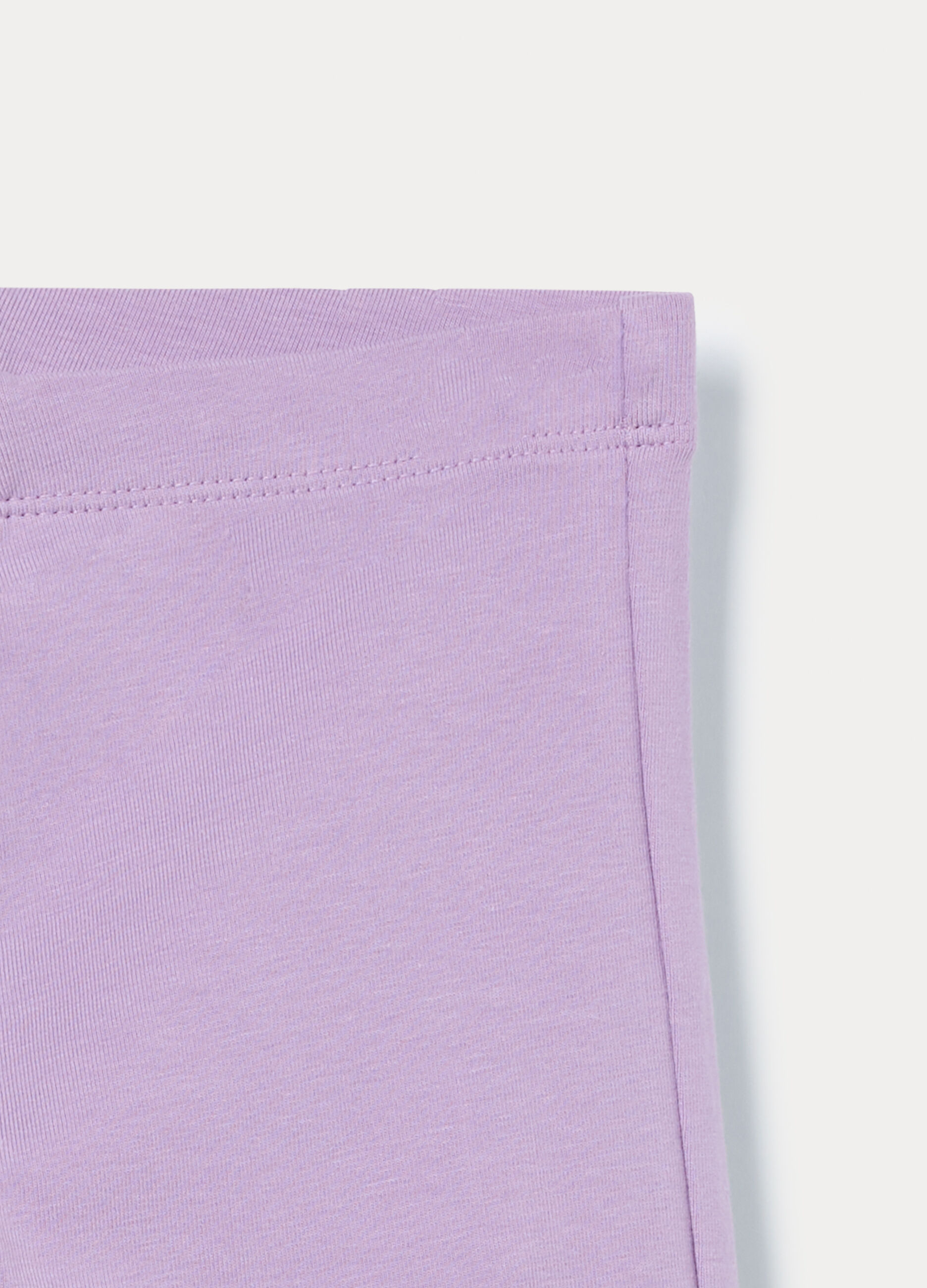 Leggings flare fit in jersey di cotone stretch bambina_2