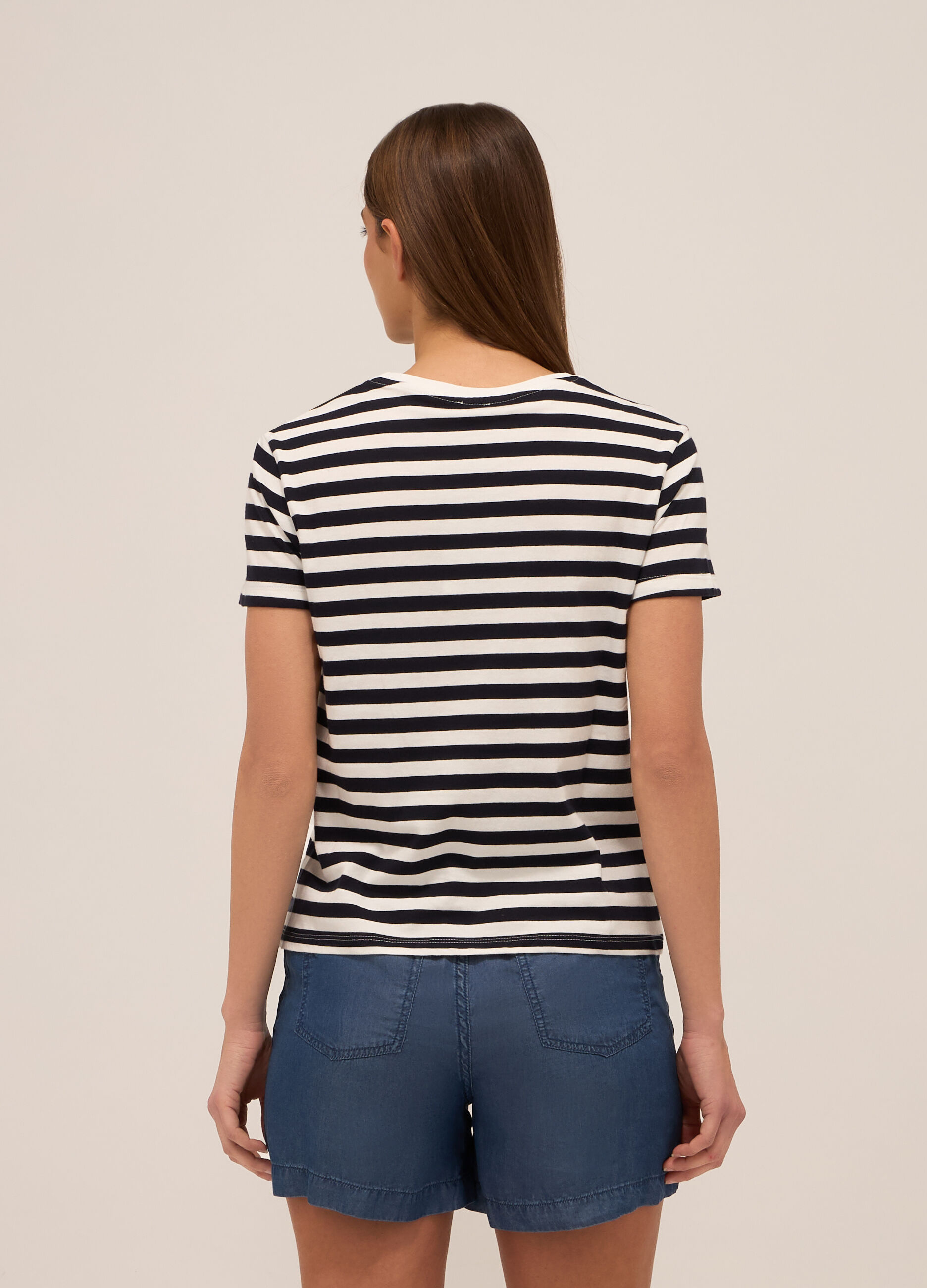 T-shirt in puro cotone donna_1
