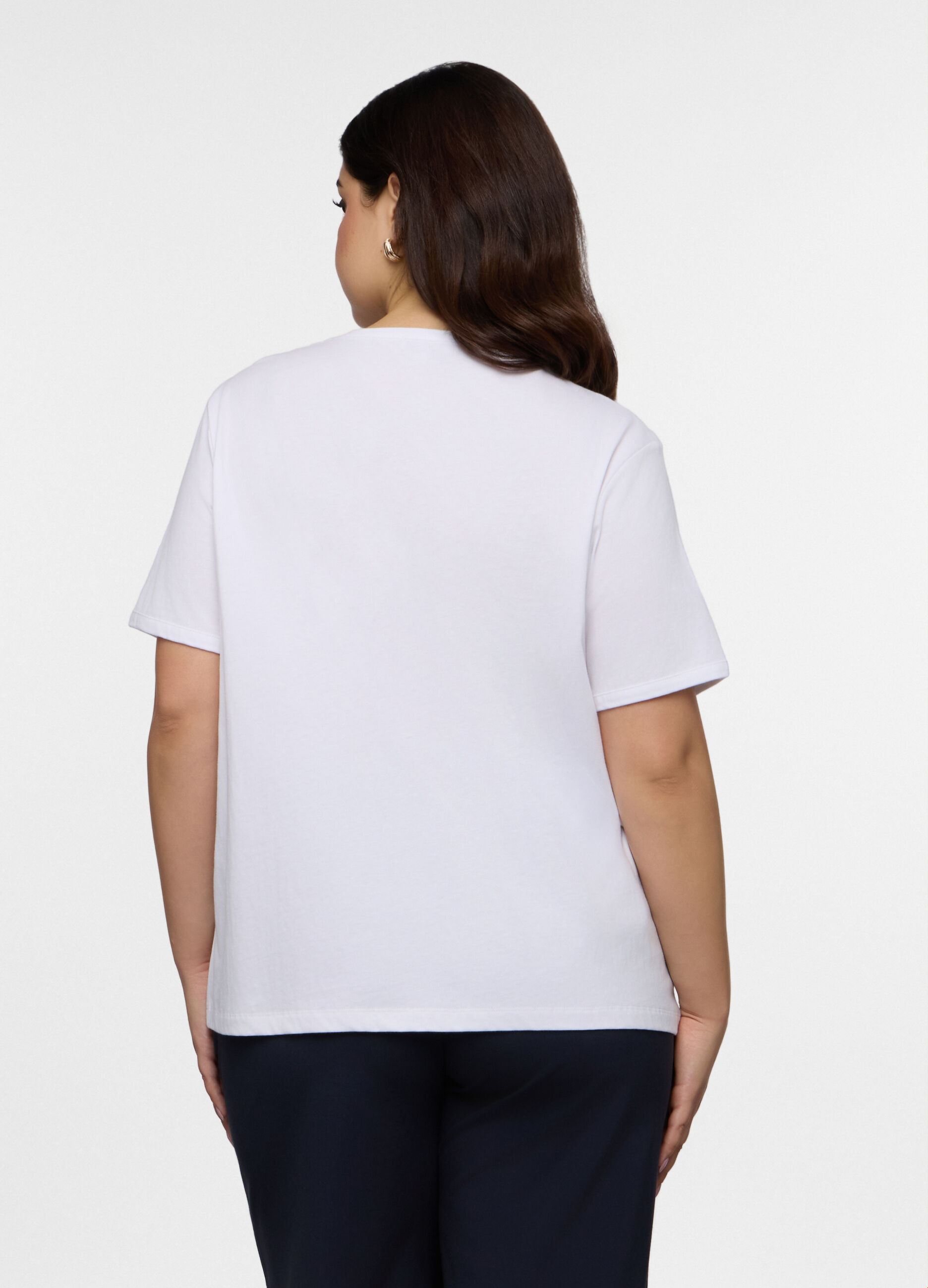 T-shirt girocollo donna curvy_1