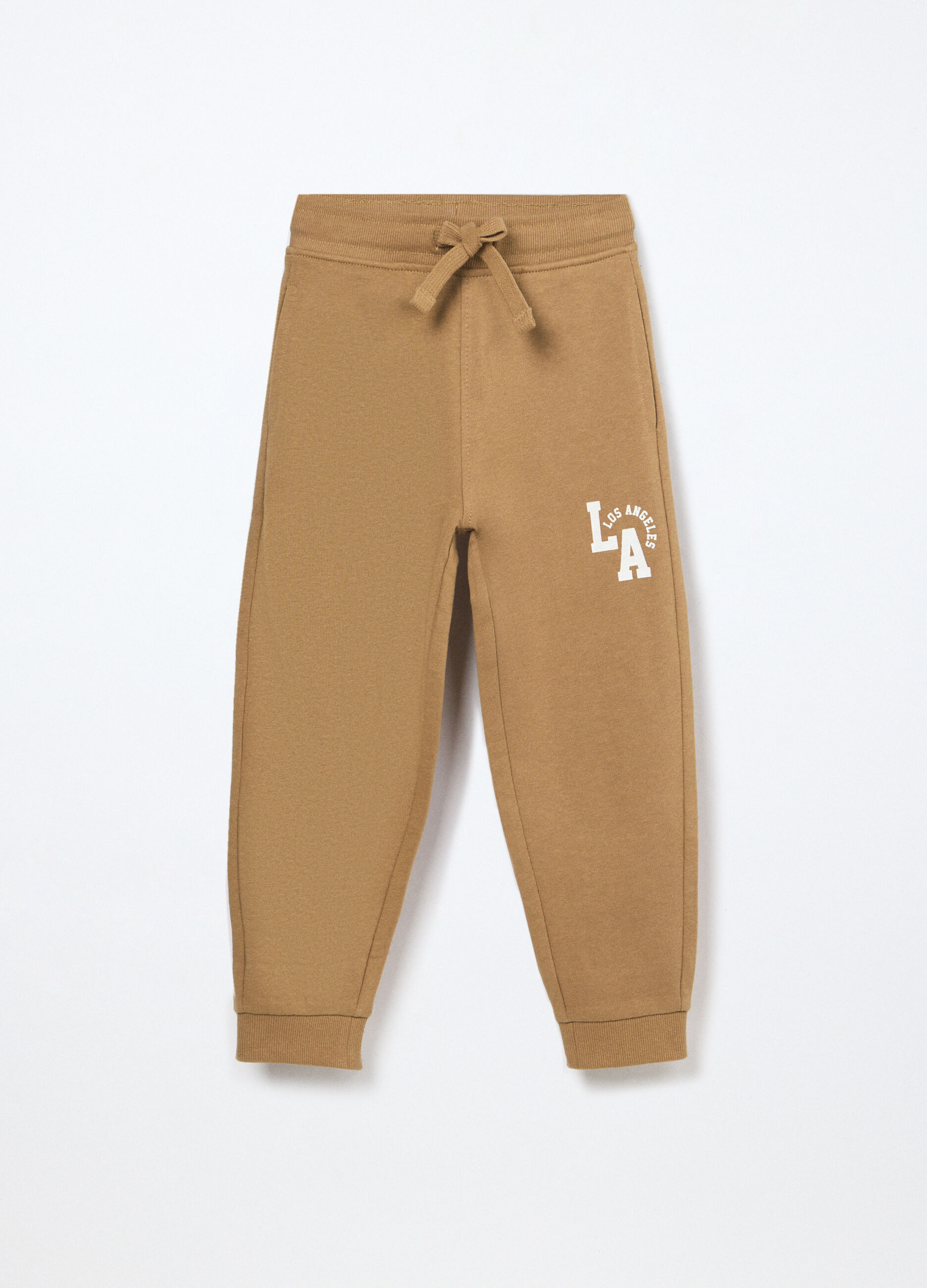 Jogger in french terry di puro cotone bambino_0
