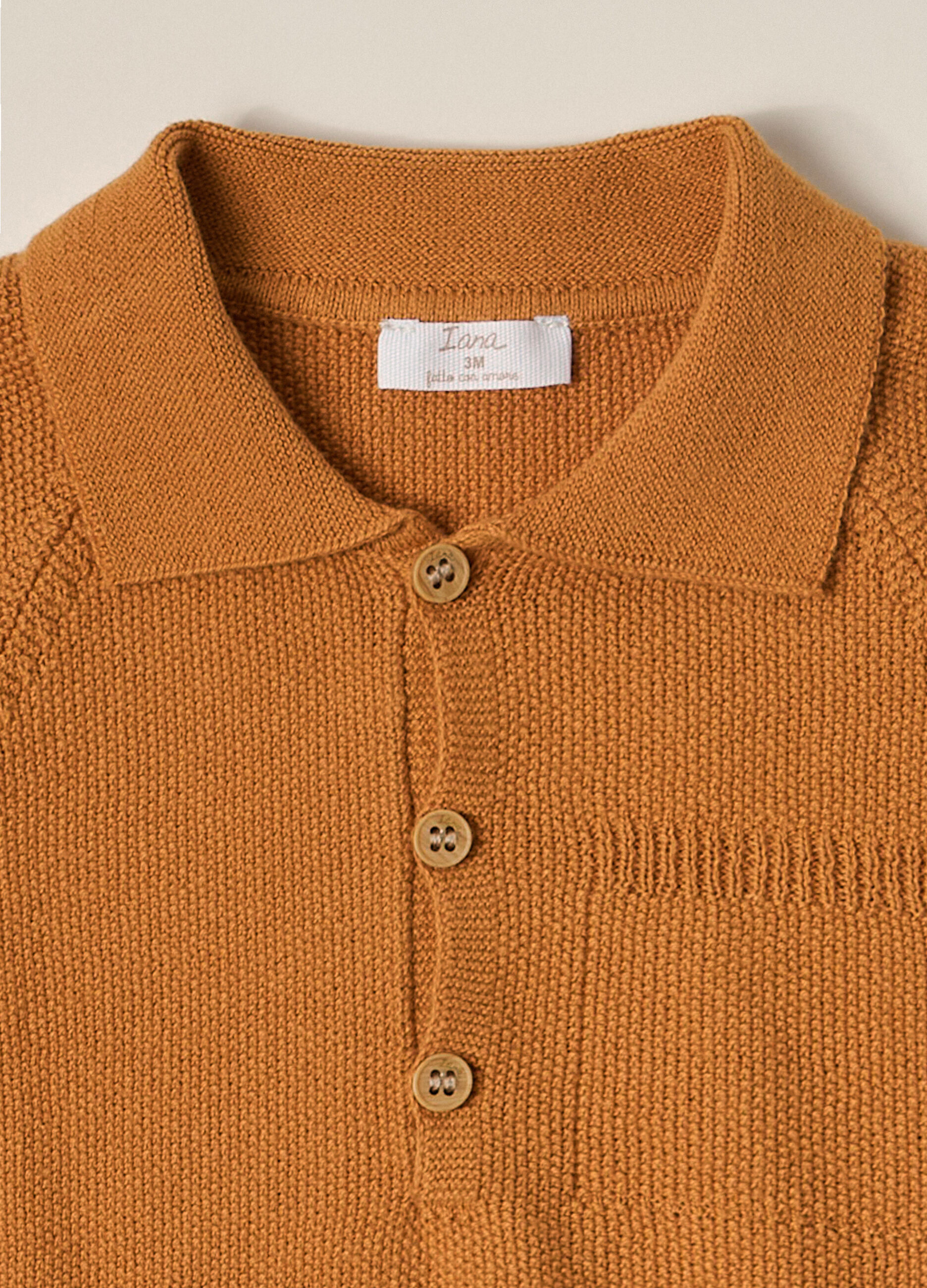 Polo tricot in puro cotone IANA neonato_1