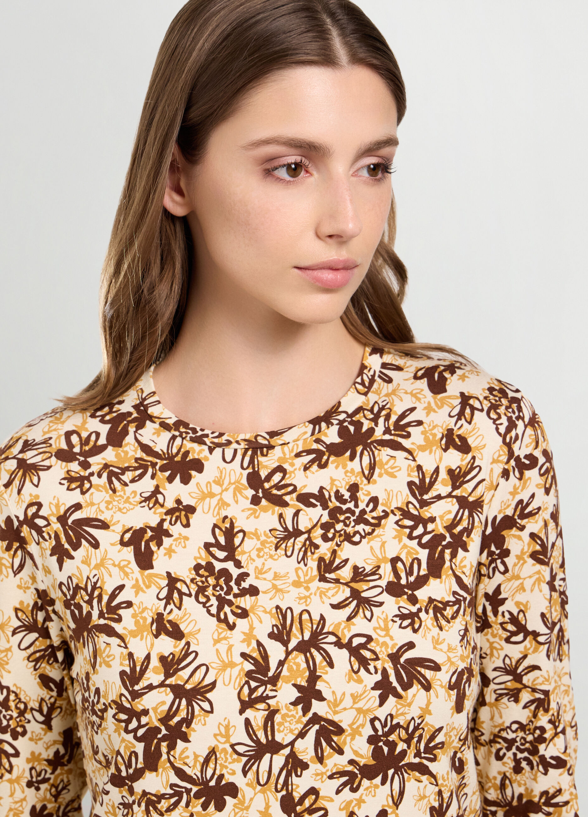T-shirt in viscosa stretch donna_2