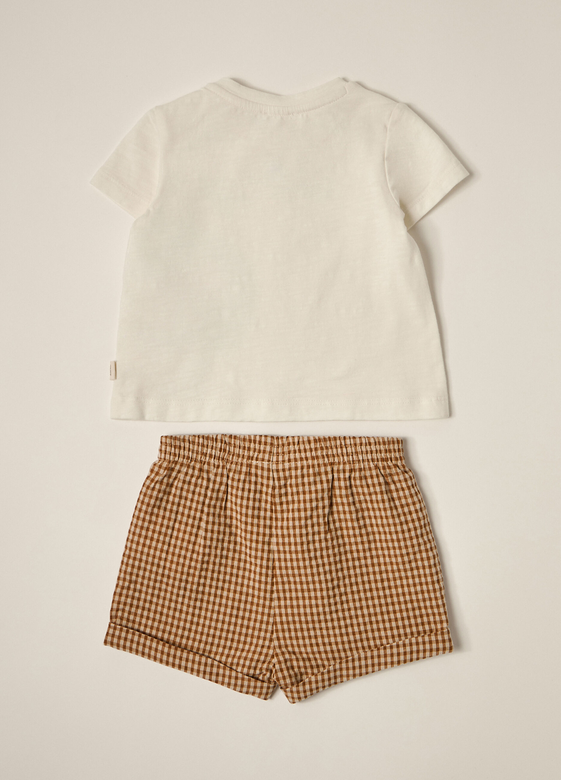 Set t-shirt e shorts in cotone stretch IANA neonato