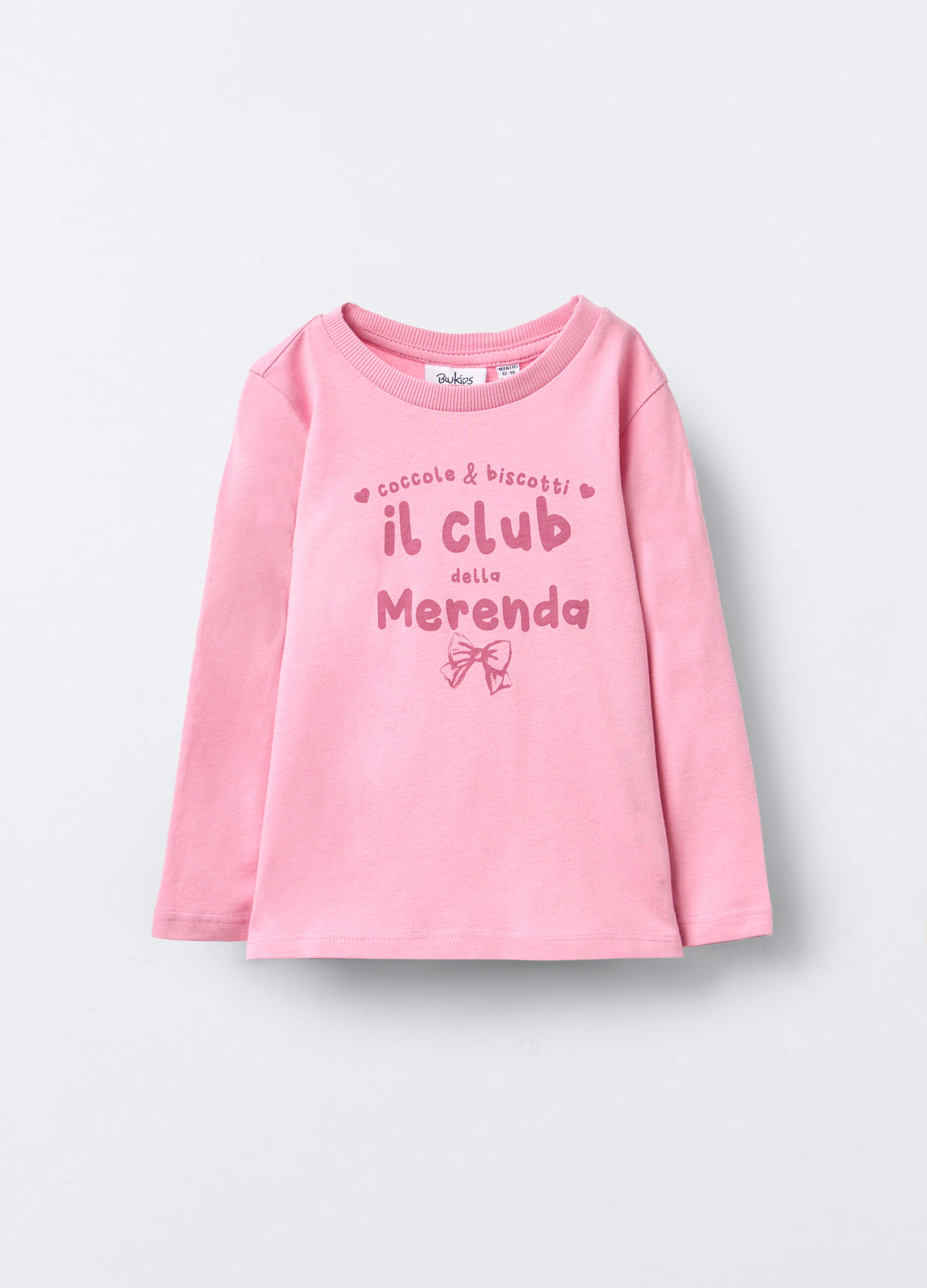 T-shirt Fit Slim in jersey di puro cotone bimba_0