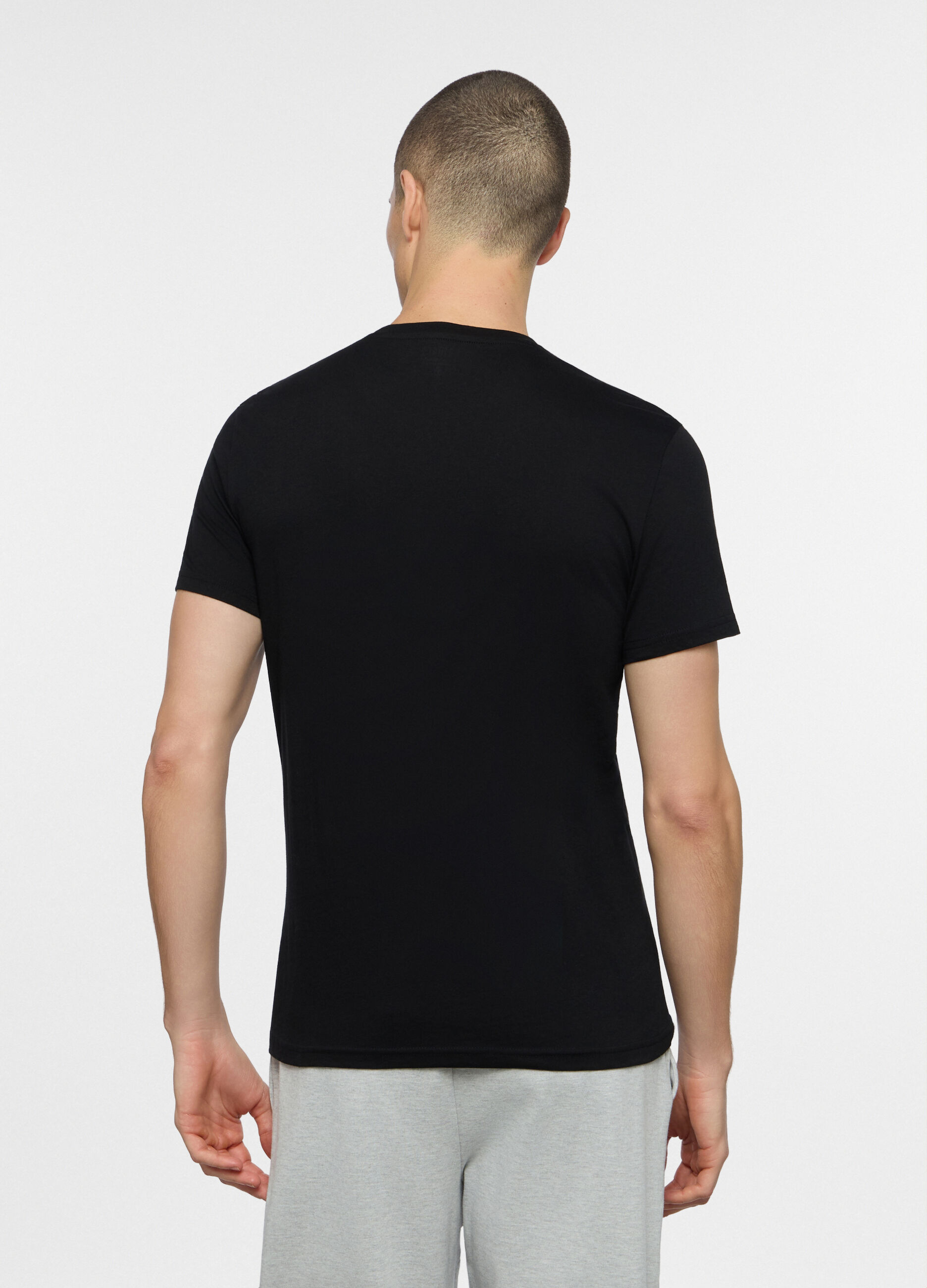 T-shirt girocollo in jersey uomo_1