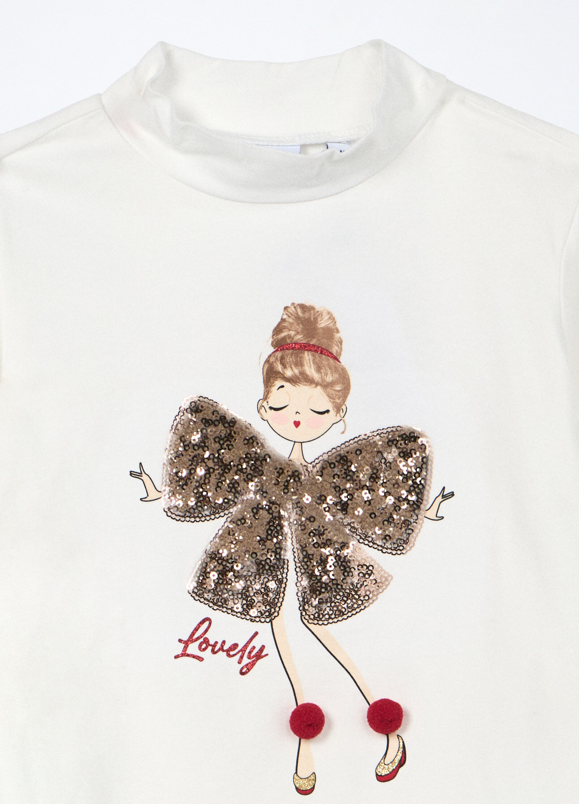 Lupetto in jersey di cotone stretch bambina_2