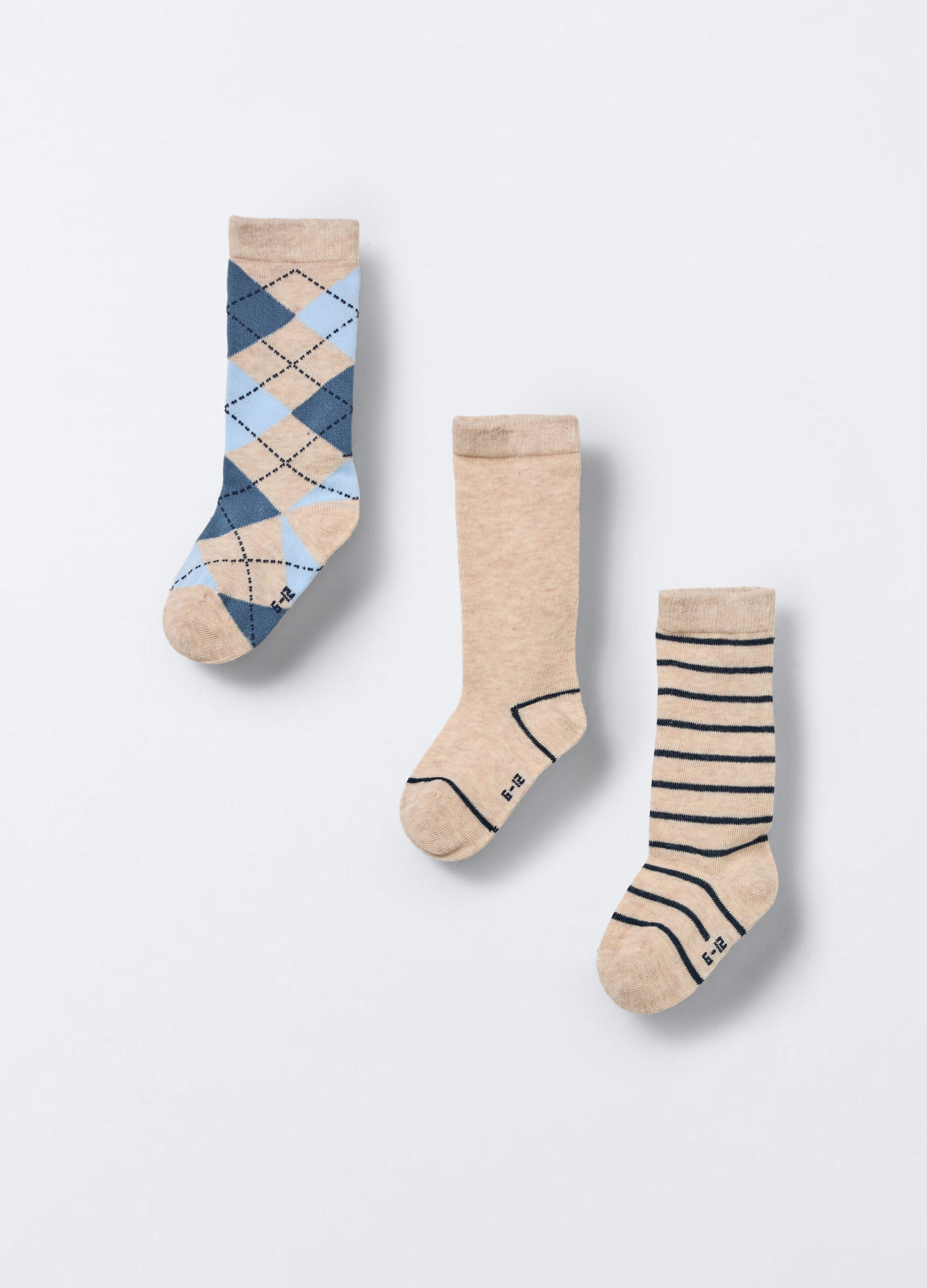 Pack 3 calze misto cotone stretch _1