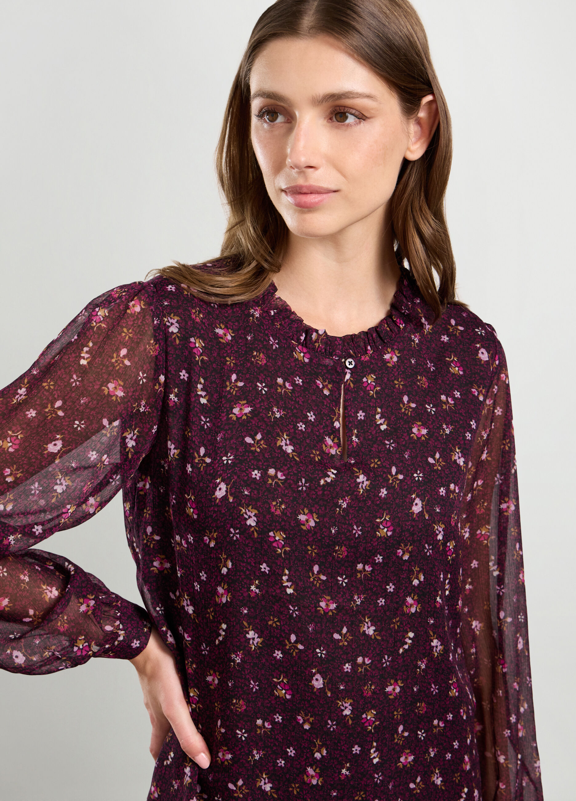 Blusa con stampa donna_2