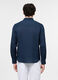 Camicia regular fit con colletto classico in lino uomo_1