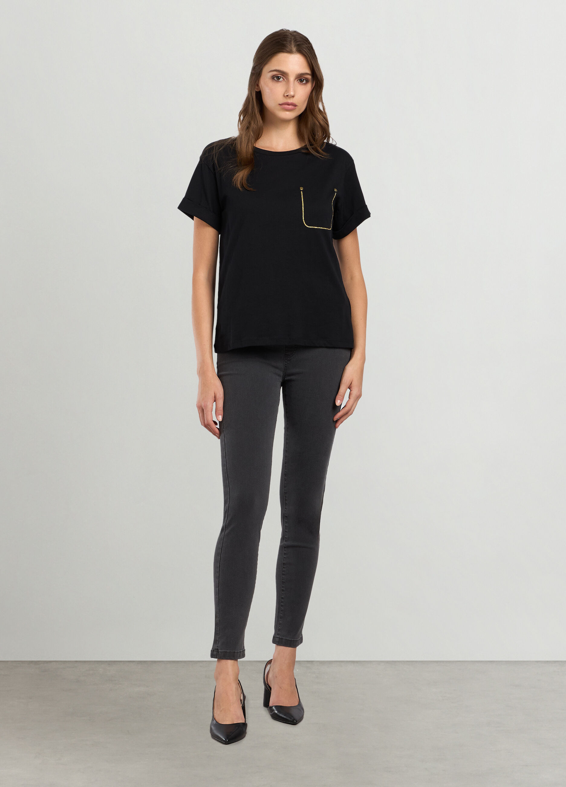 Jeggings in stretch denim donna_0