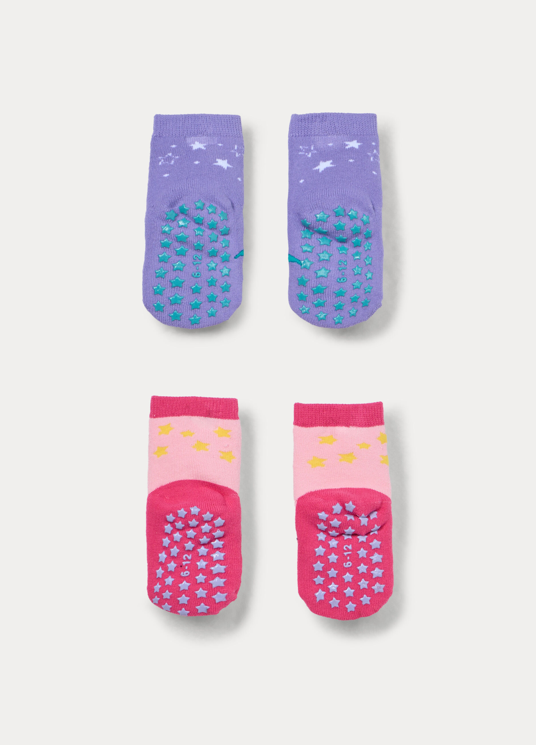 Pack 2 calze antiscivolo in spugna misto cotone stretch_1