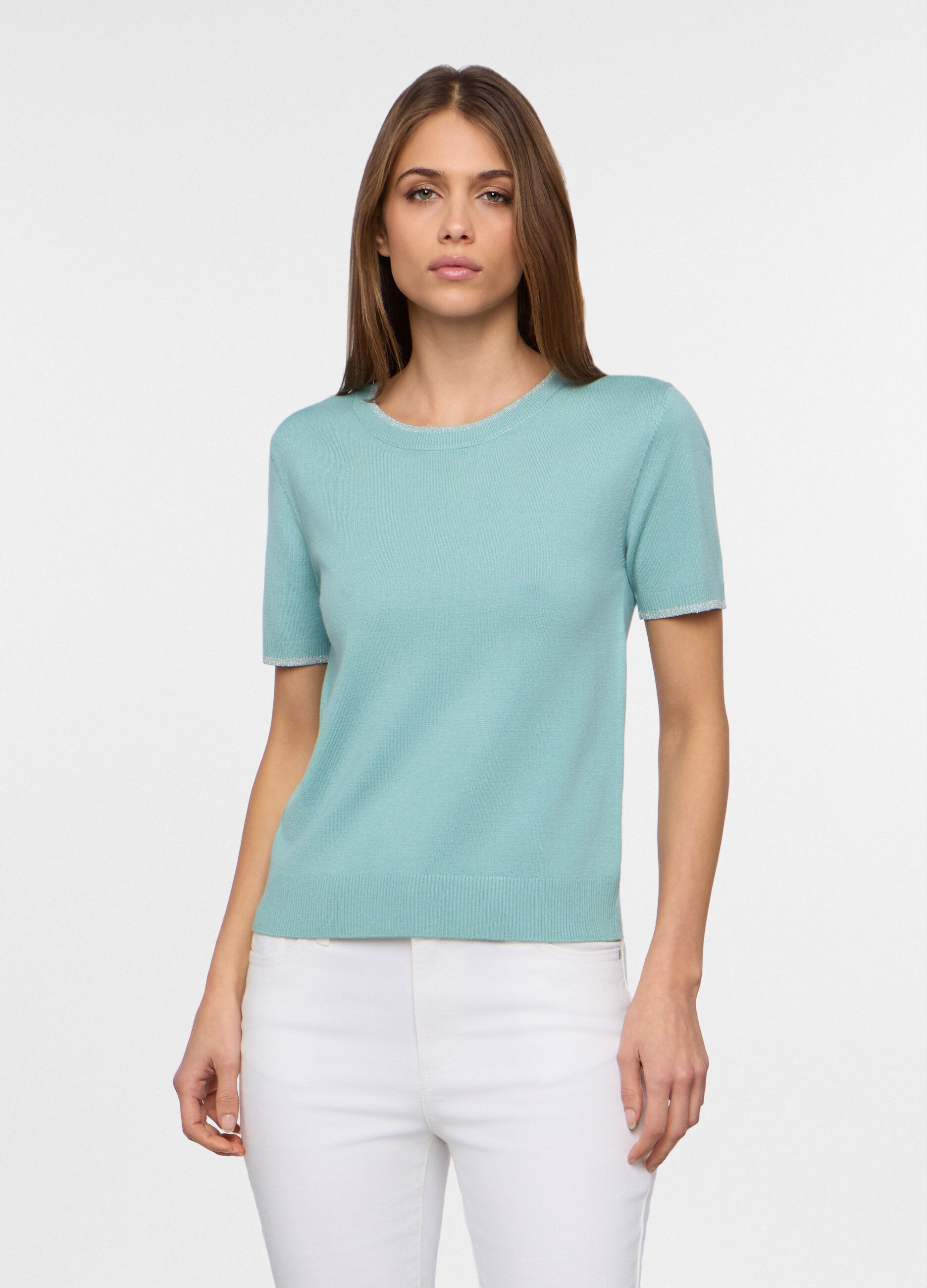 Pullover girocollo operato donna_0