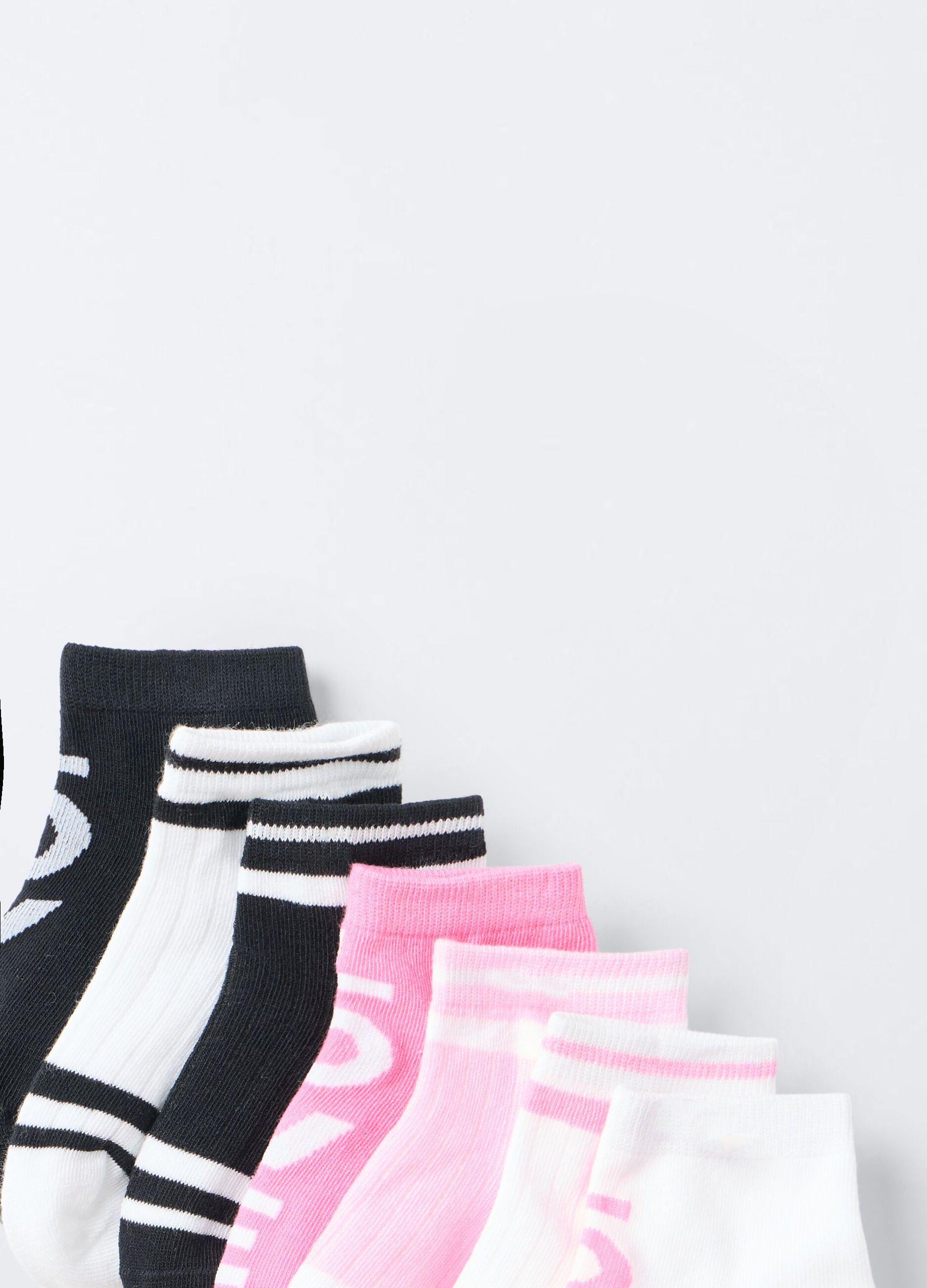 Pack 7 calze corte misto cotone stretch bambina_2