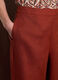 Pantaloni wide leg in puro lino donna_3
