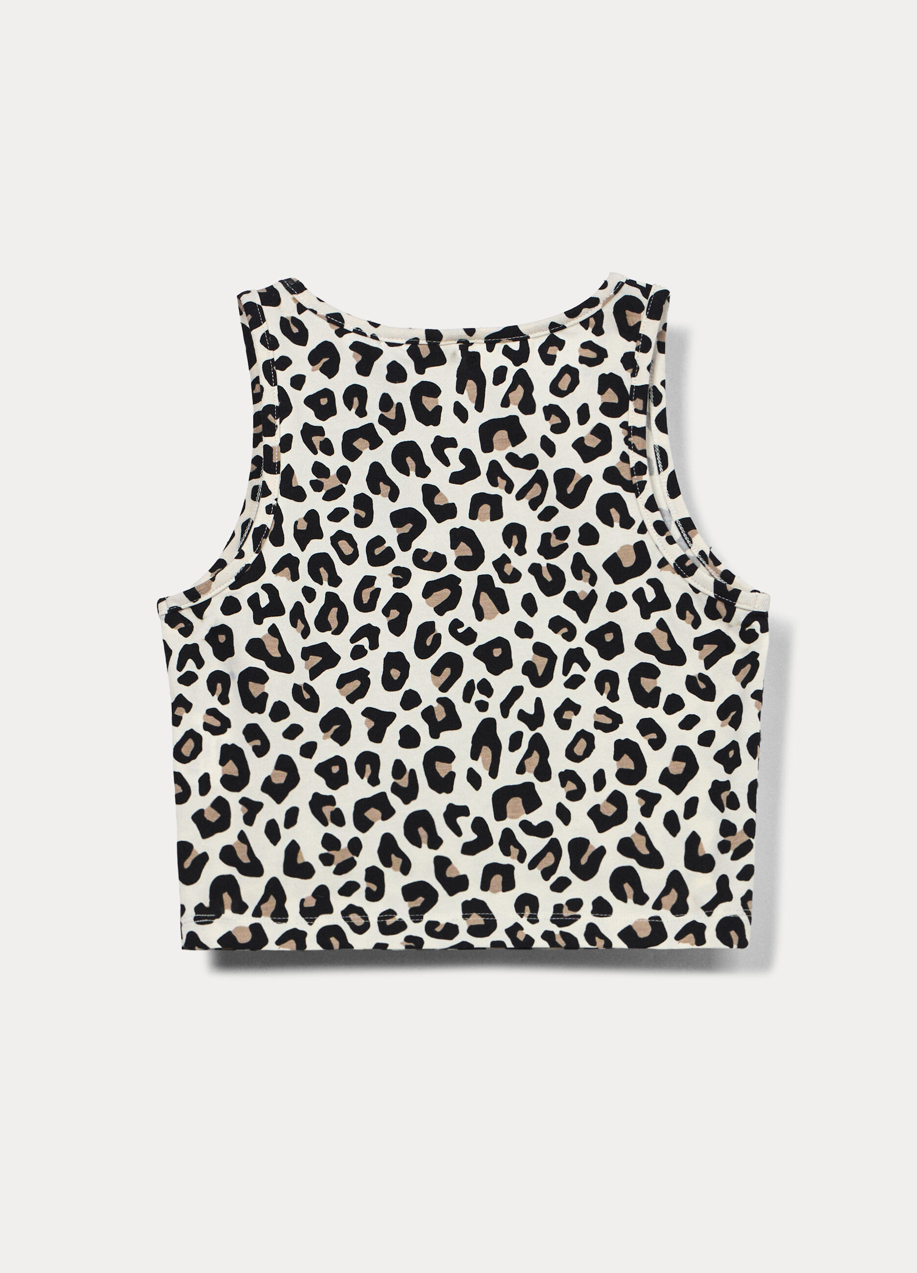 Canotta fitted in jersey stretch ragazza_1