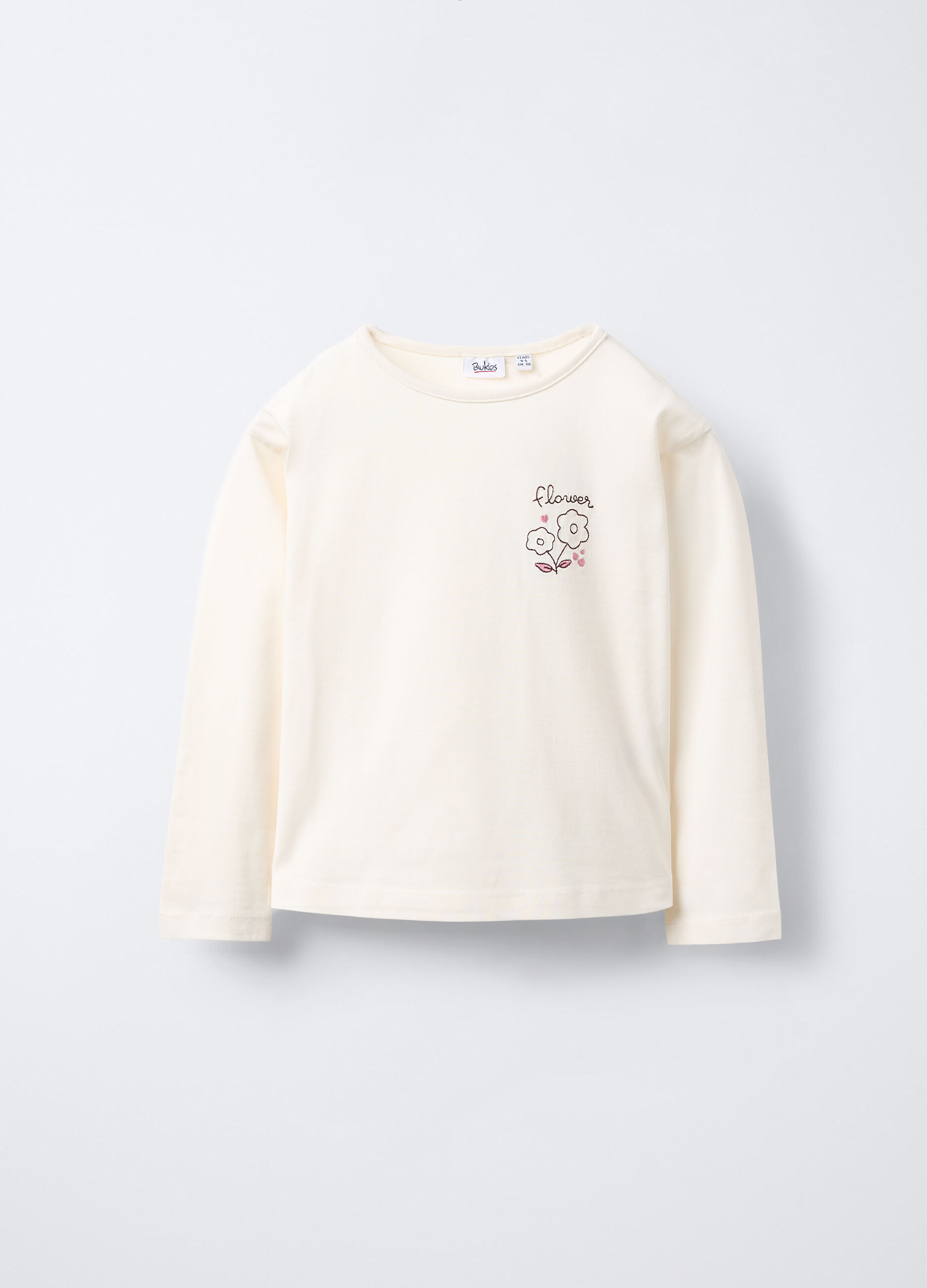 T-shirt in jersey di puro cotone Box Fit bambina_0