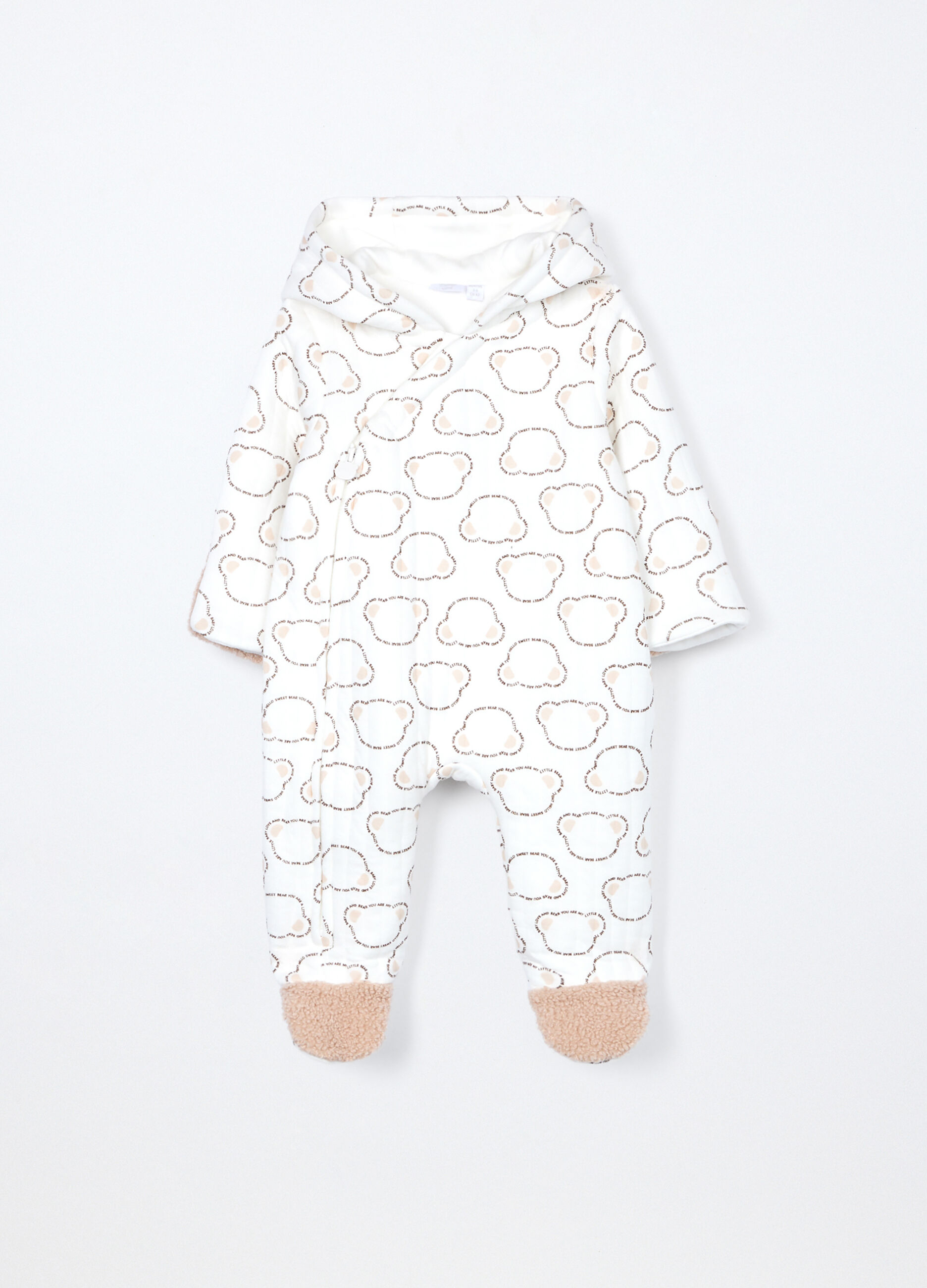 Tutina imbottita con cappuccio neonato_0