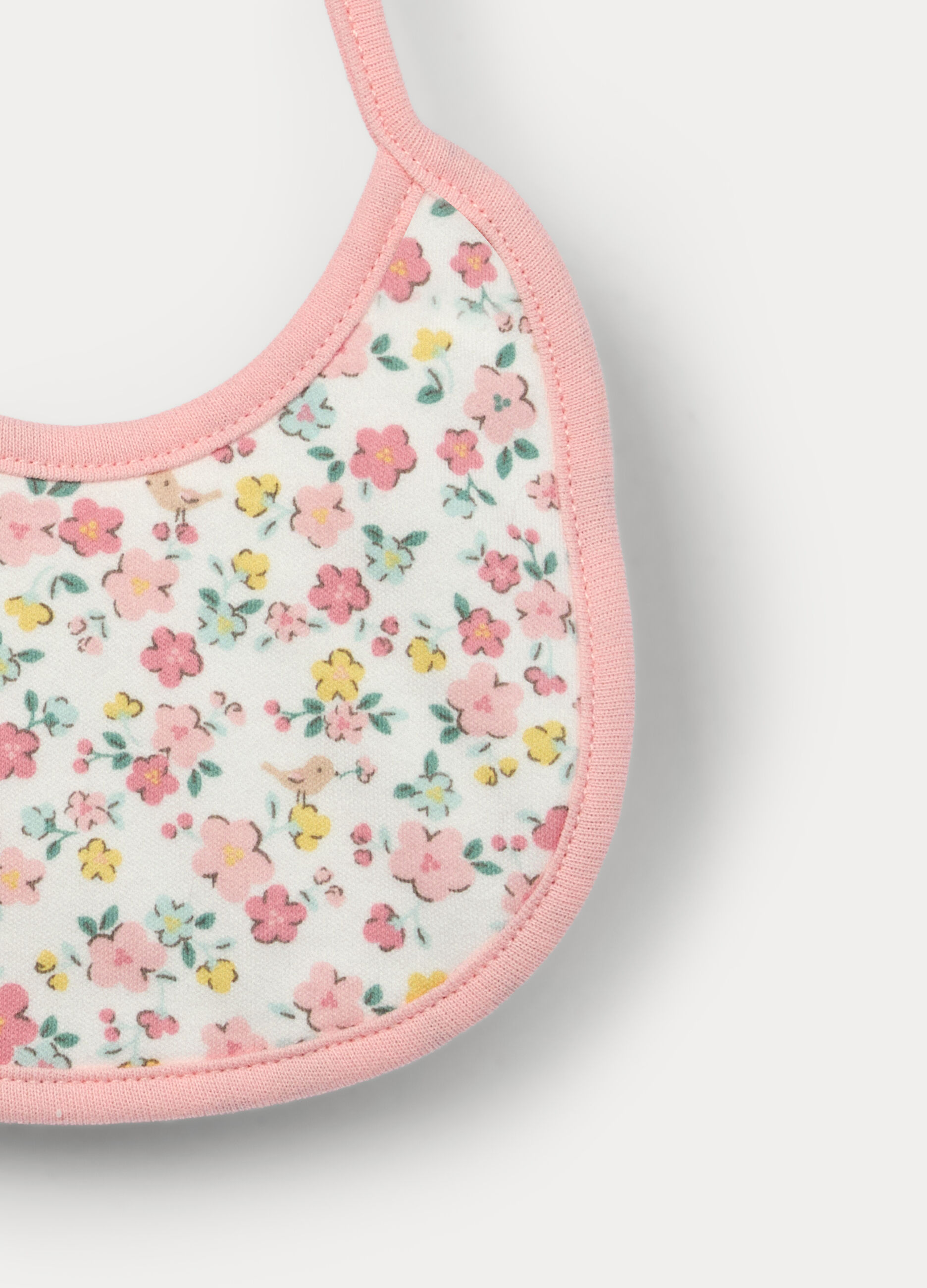 Pack 2 bavaglini in interlock di puro cotone neonata_2