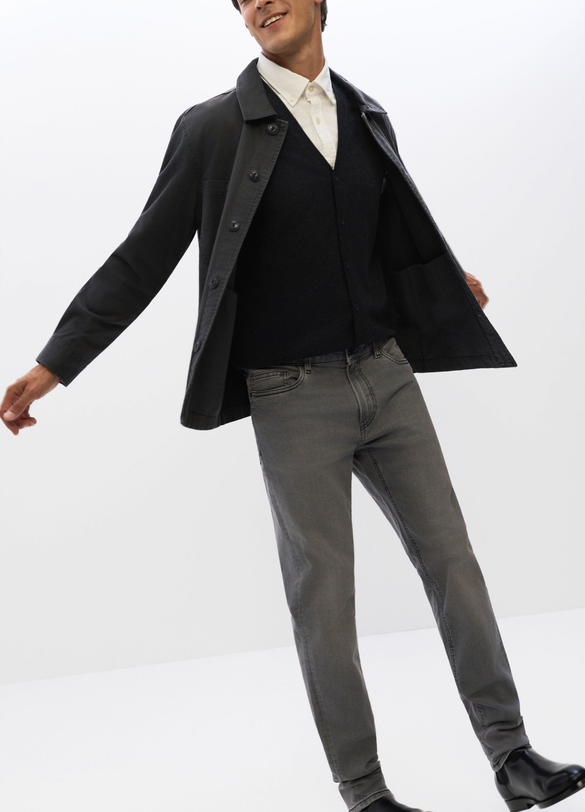 Jeans slim fit in denim stretch uomo