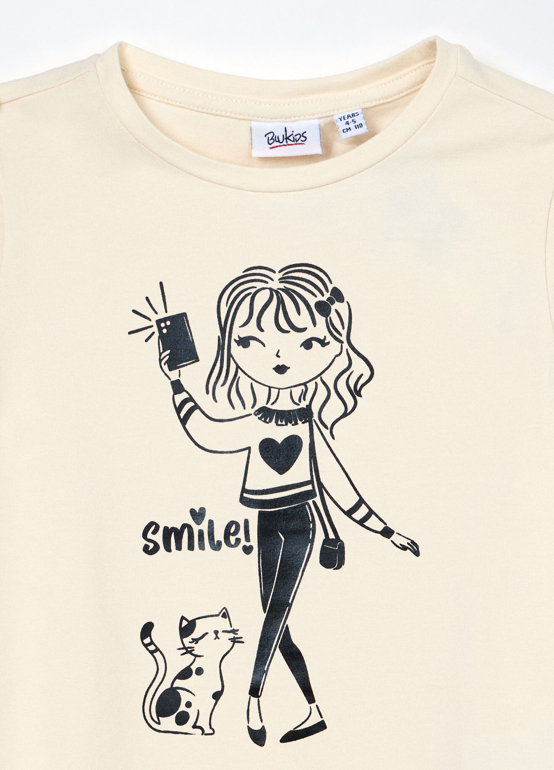 T-shirt in jersey di cotone stretch bambina_2